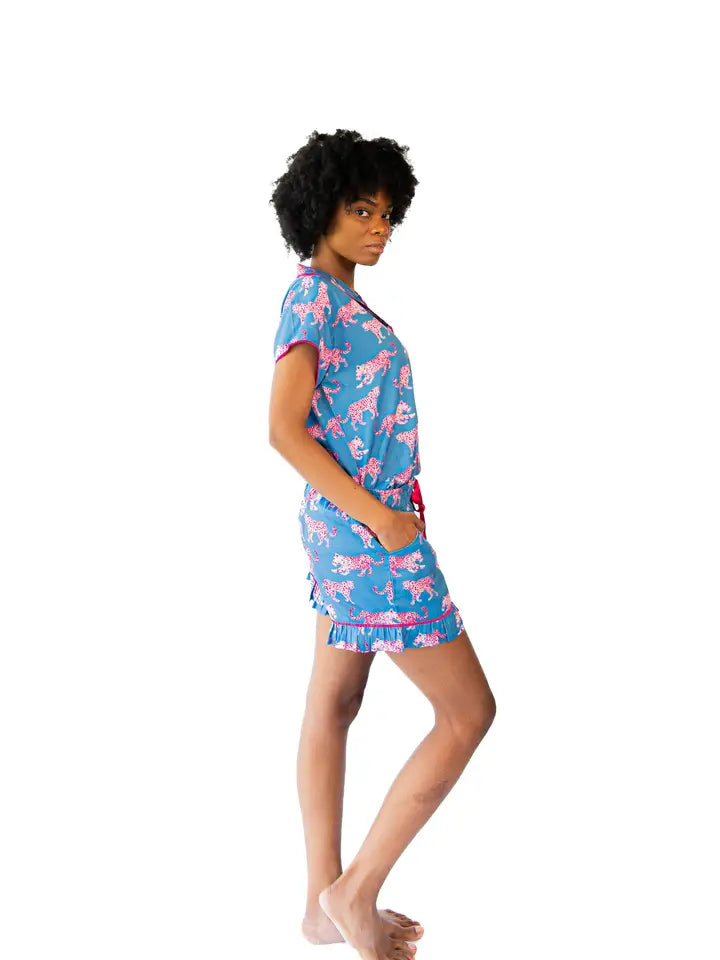 Pink Leopards Lounge Set