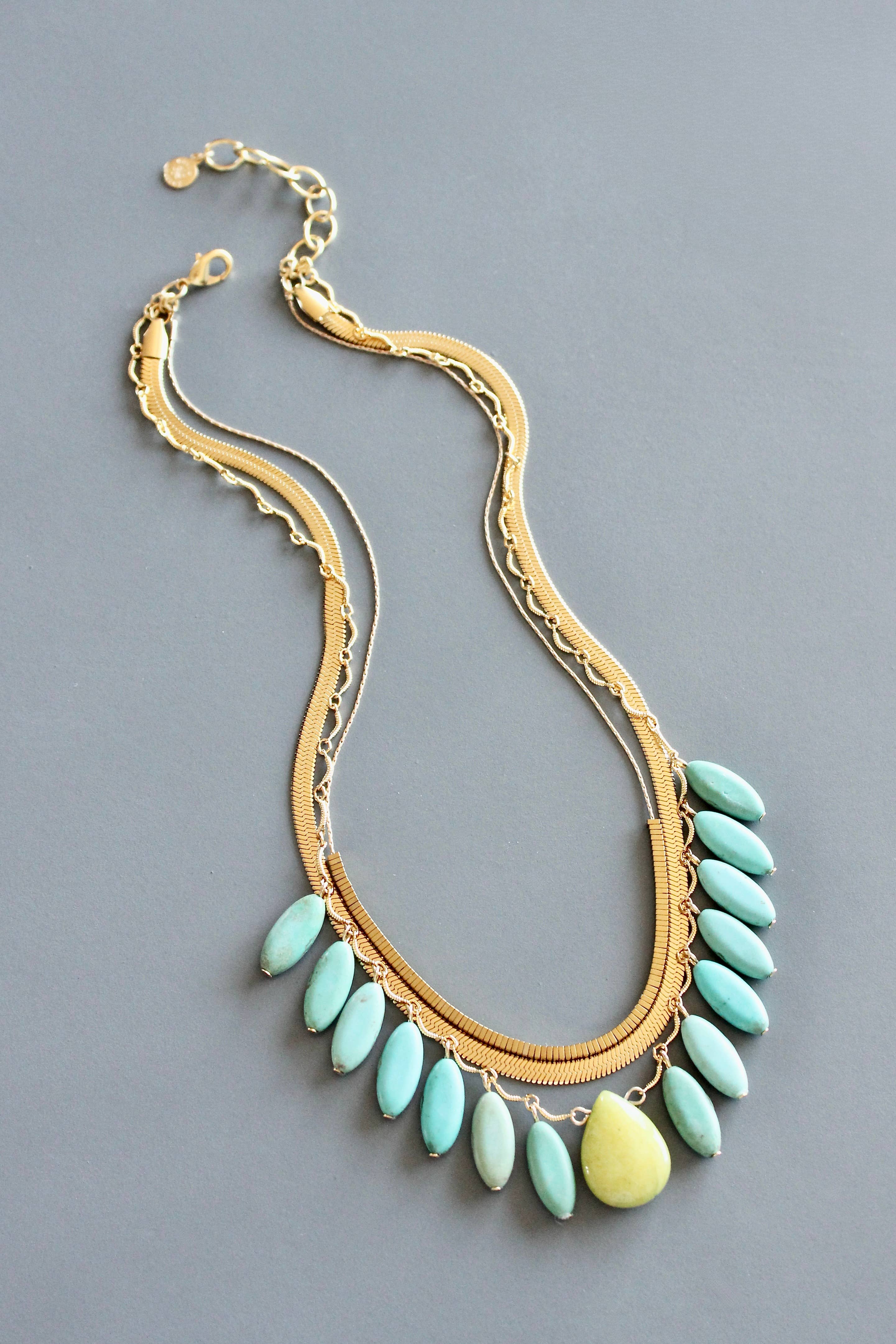 Triple Turquoise Necklace