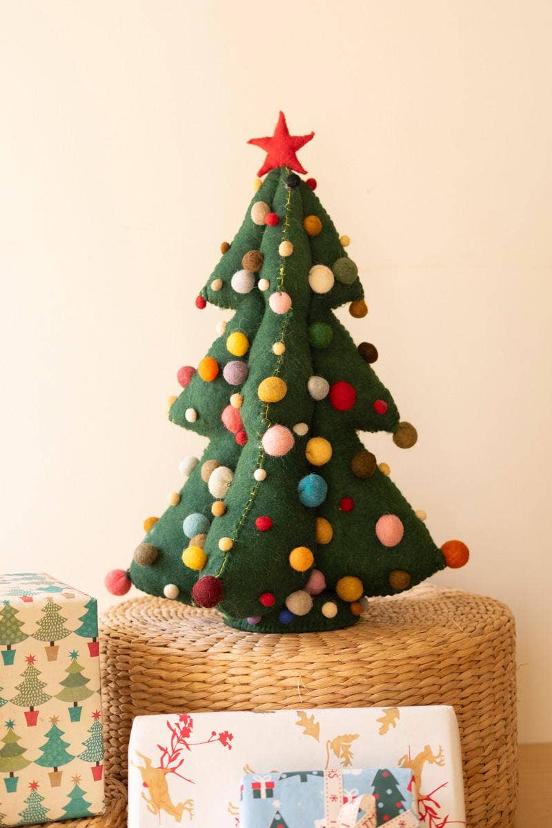LARGE FELT CHRISTMAS TREE