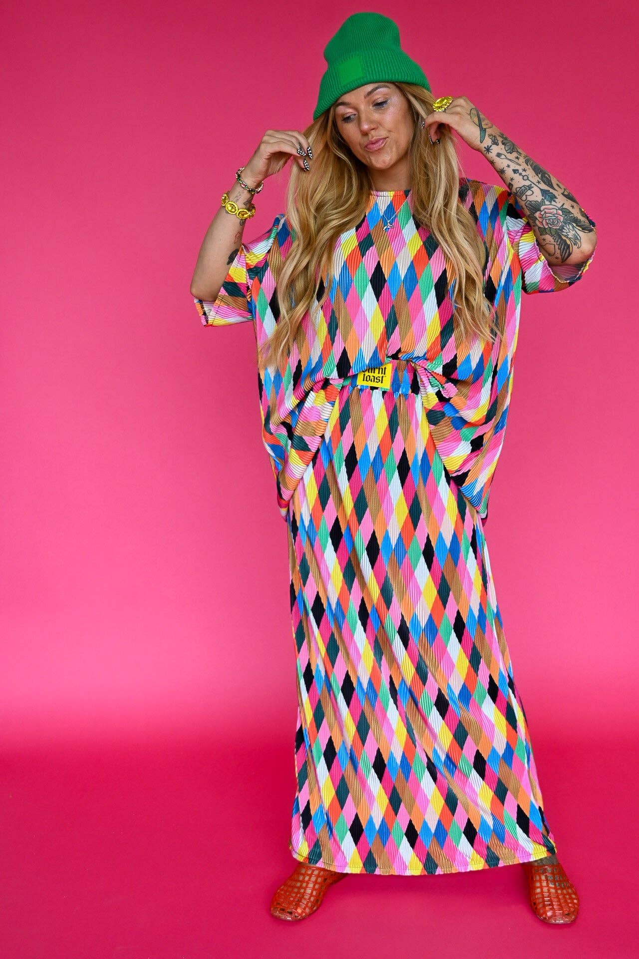 Wild Card Plisse Maxi Skirt Set