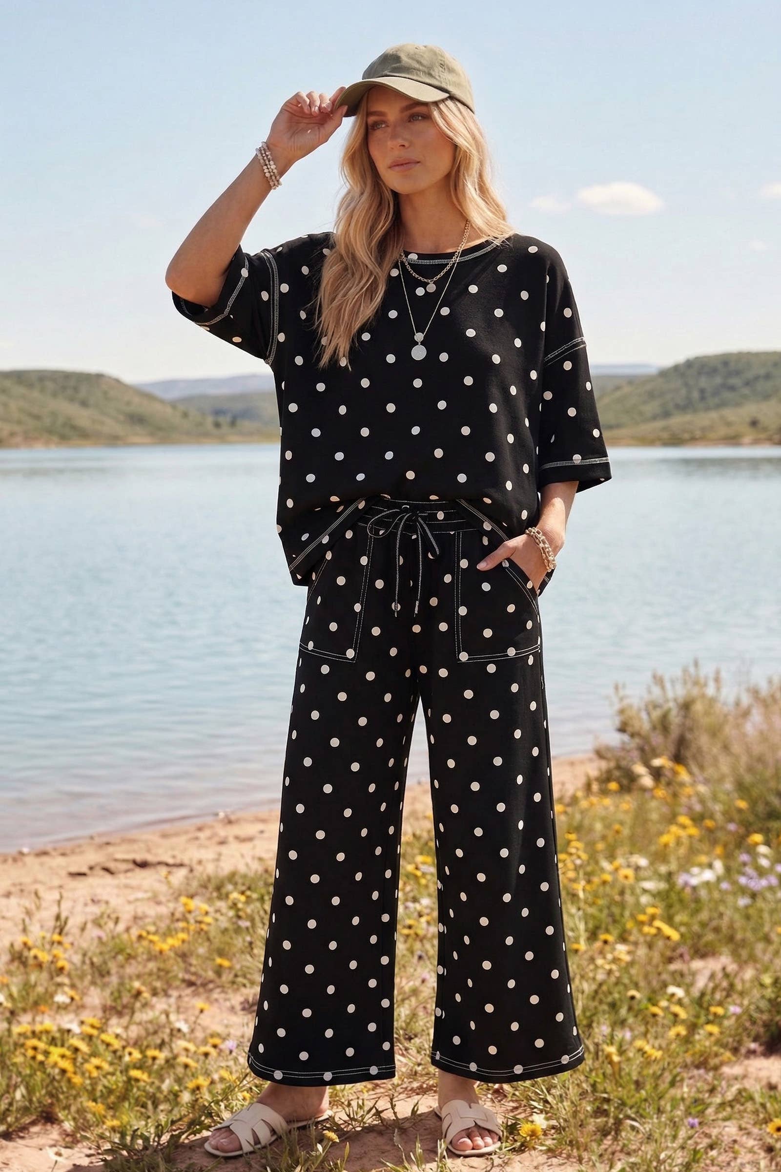 Scuba Polka Dot Short Sleeve Set