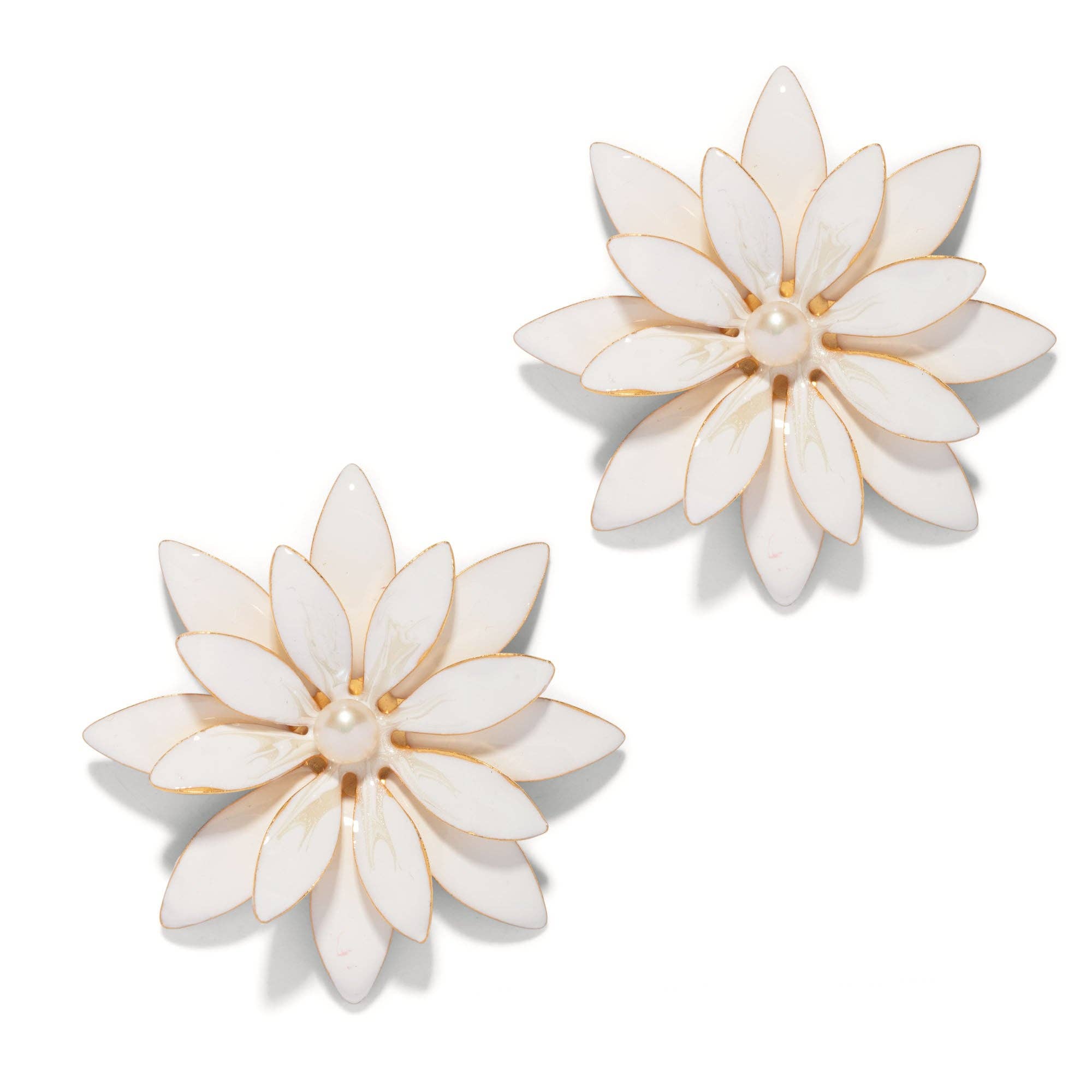 Hand Painted Azalea Earrings