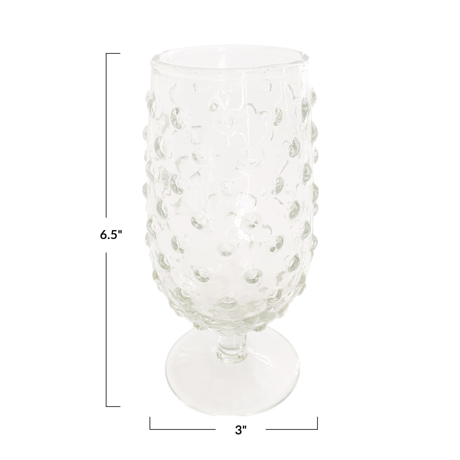 Hobnail Drinking Glass