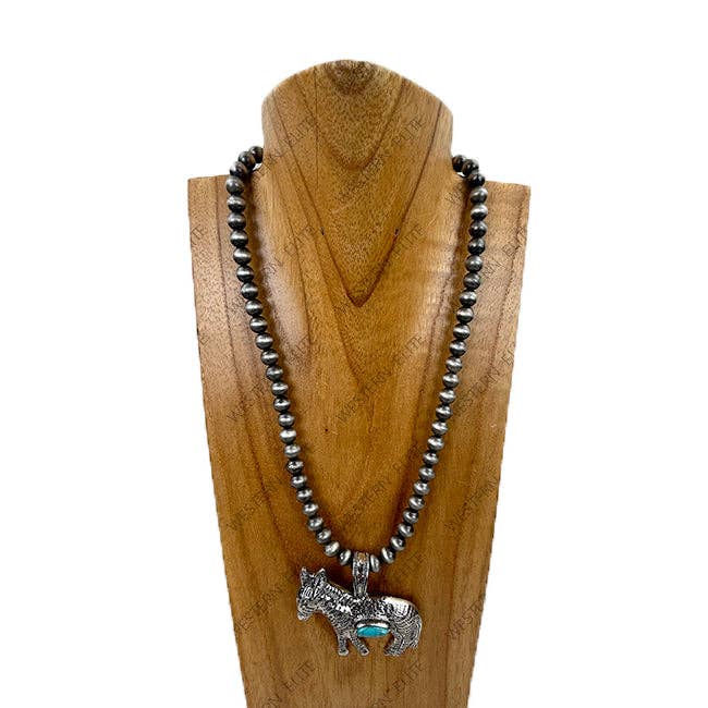 Turquoise Burro Necklace