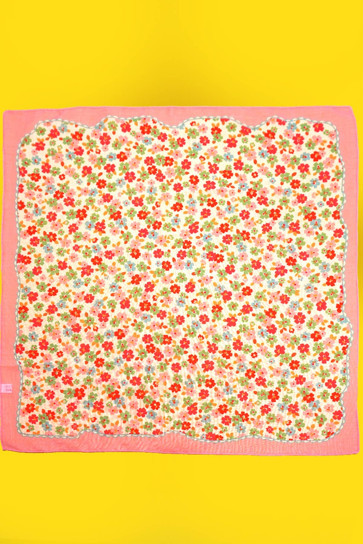 DITSY PRINT SILKY FEELING BANDANA SCARF |