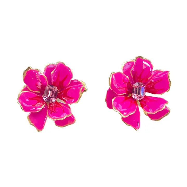 Lea Magenta Earings