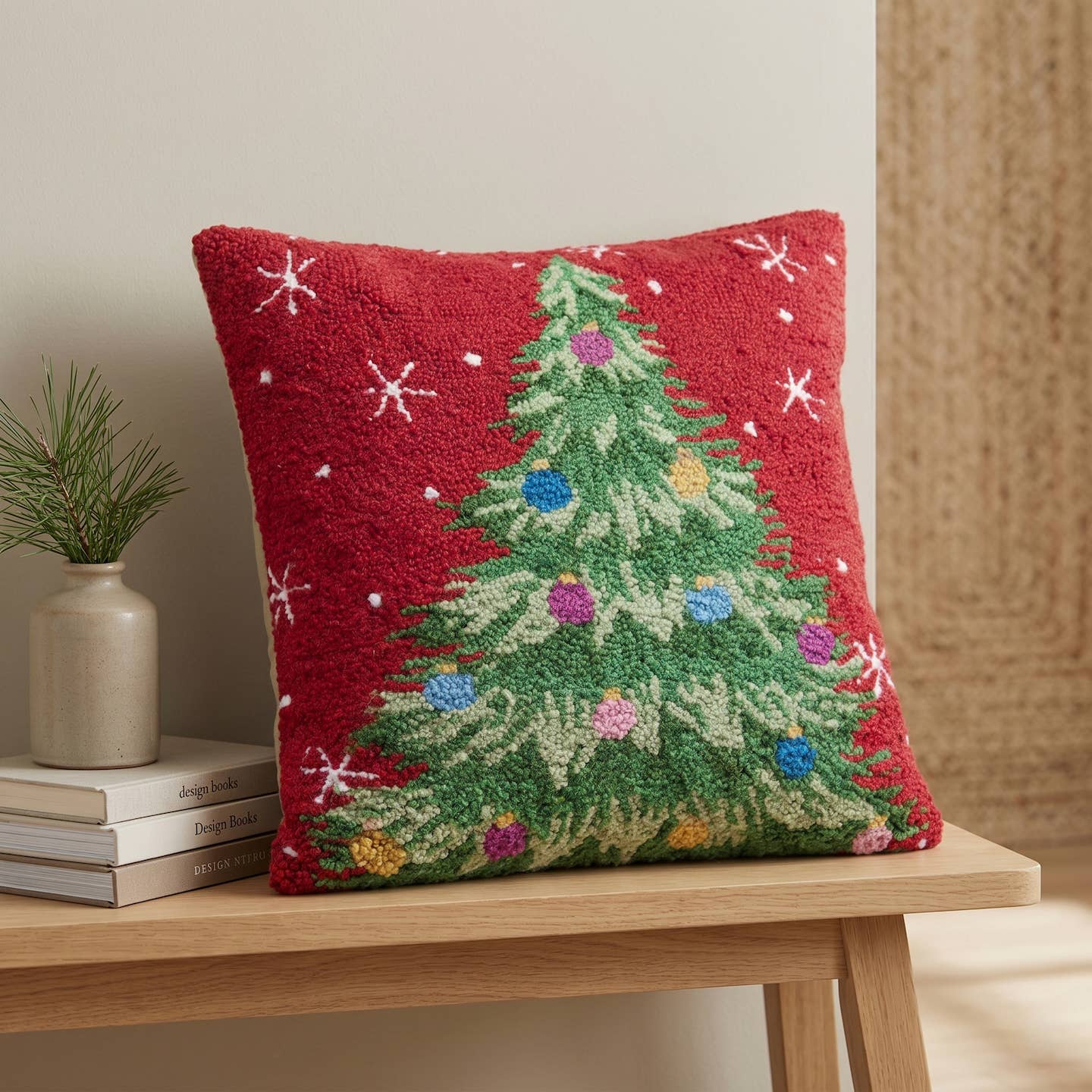 Christmas Tree Hook Pillow -