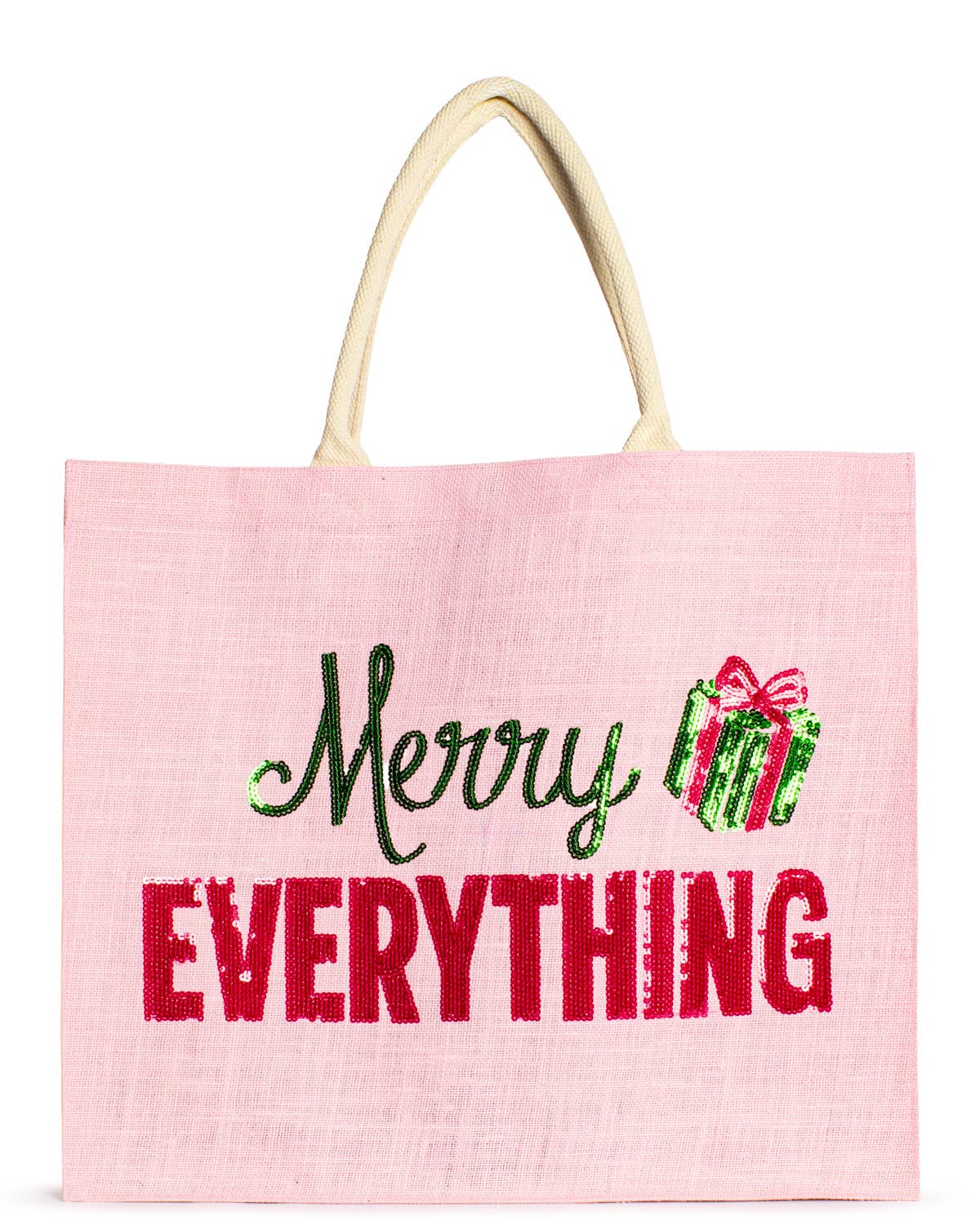 Merry Everything Sequin Tote