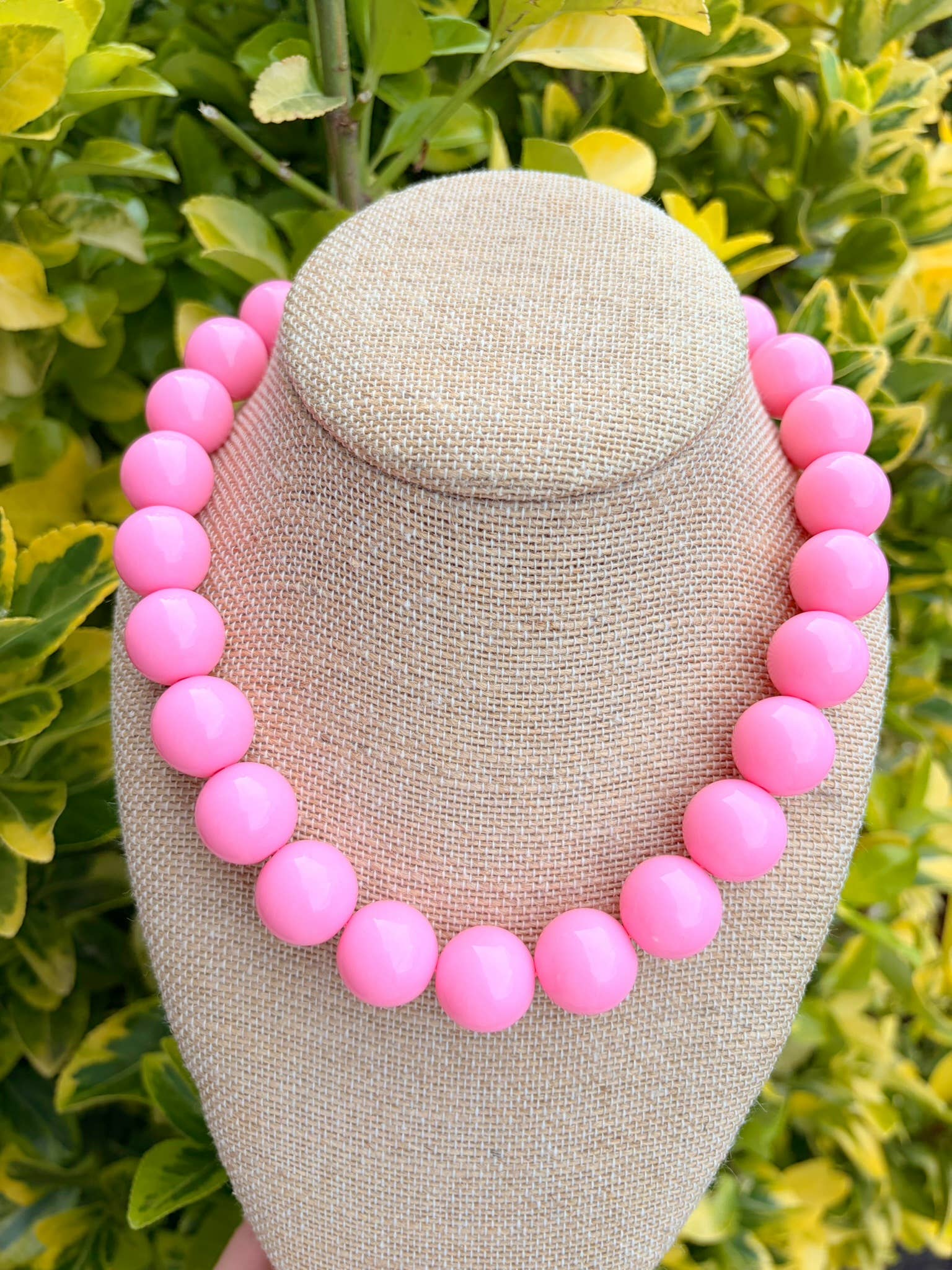 Baby Pink Bauble Necklace
