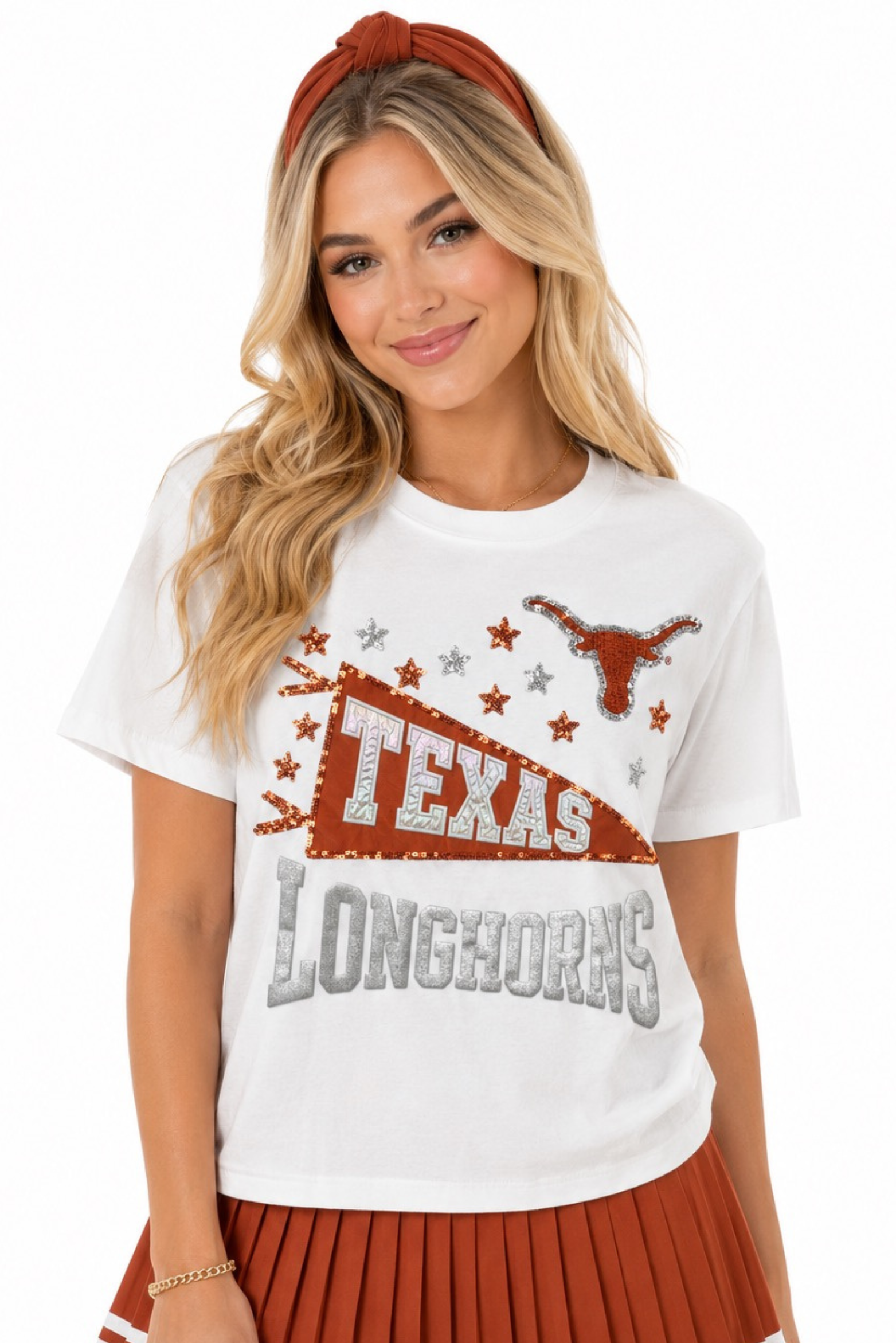Texas Pennant Sparkle T-Shirt
