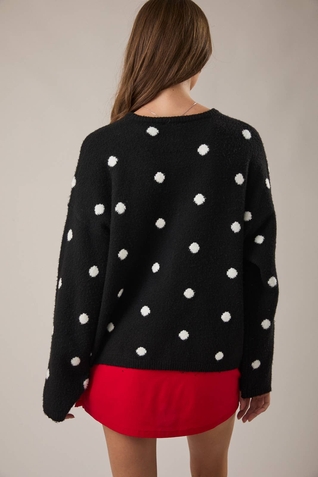 POLKA DOT SWEATER CARDIGAN