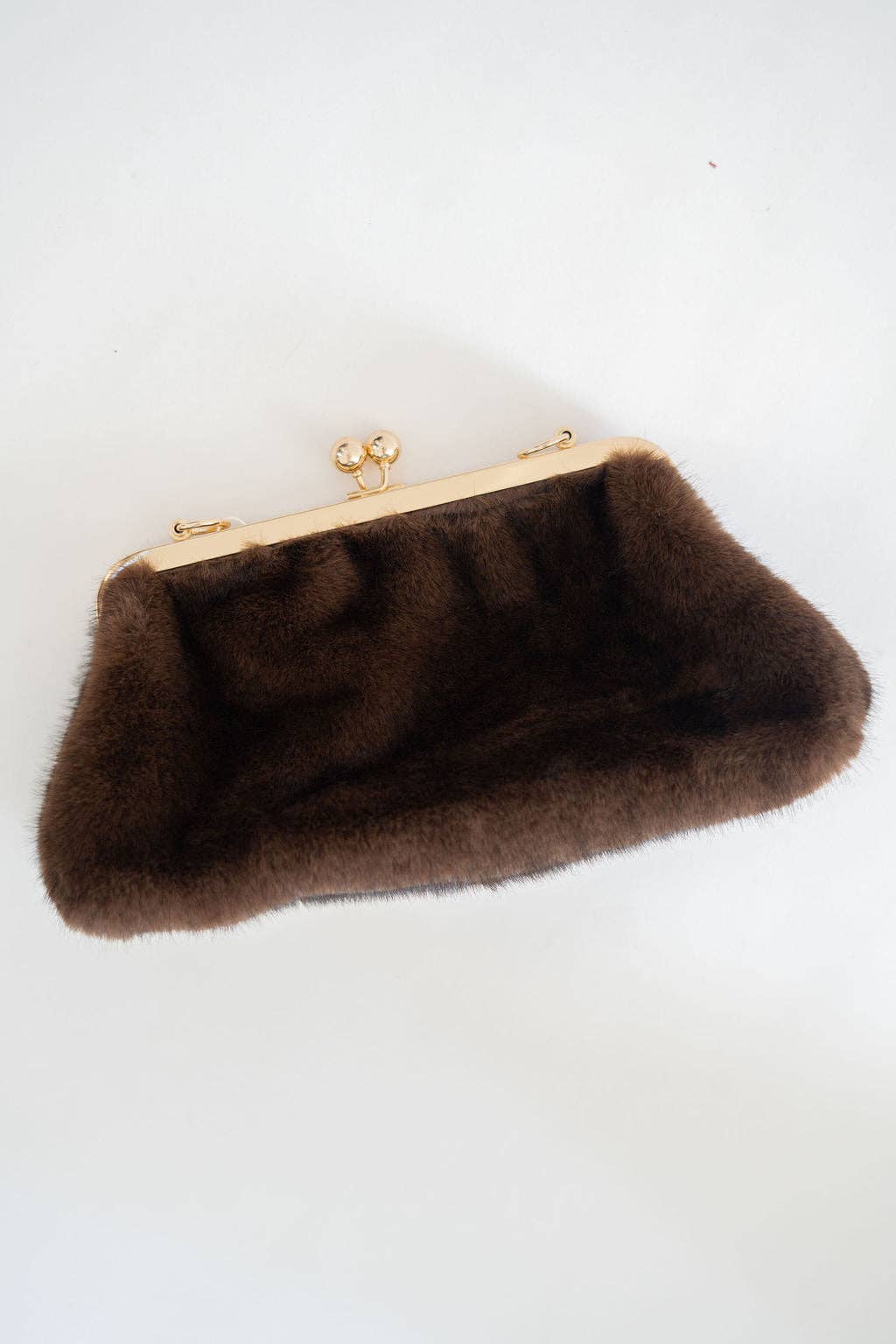Sarah Faux Fur Clutch- WS