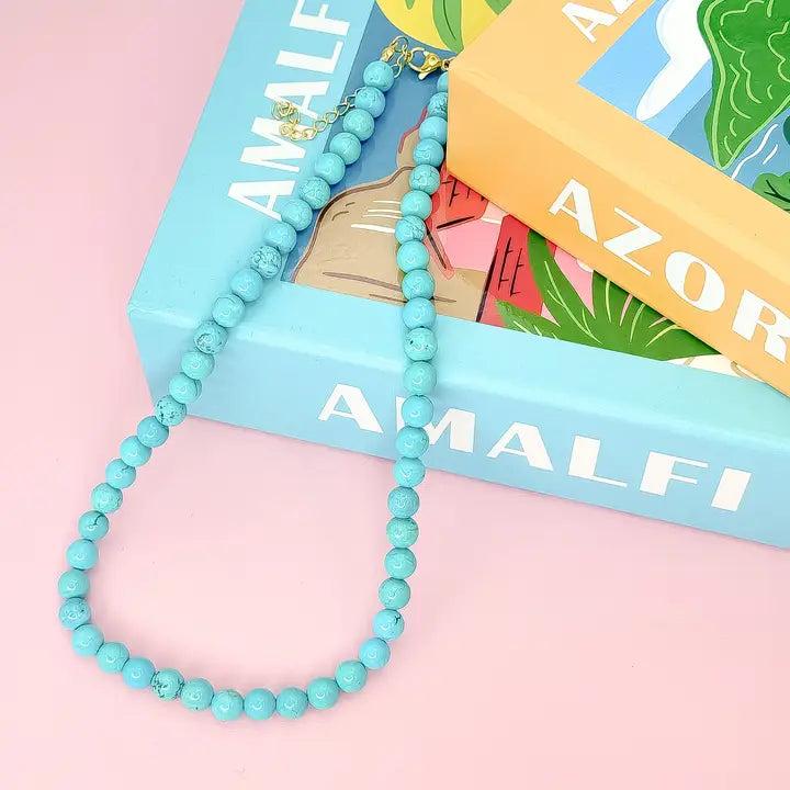 Blue Gemstone Necklace