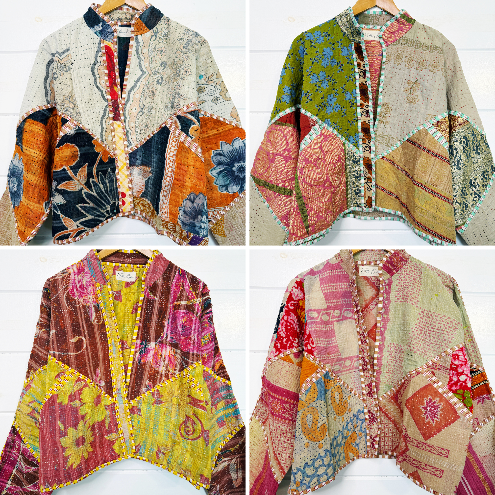 Kantha Quilted Jacket – Patchwork One-of-a-Kind Coat