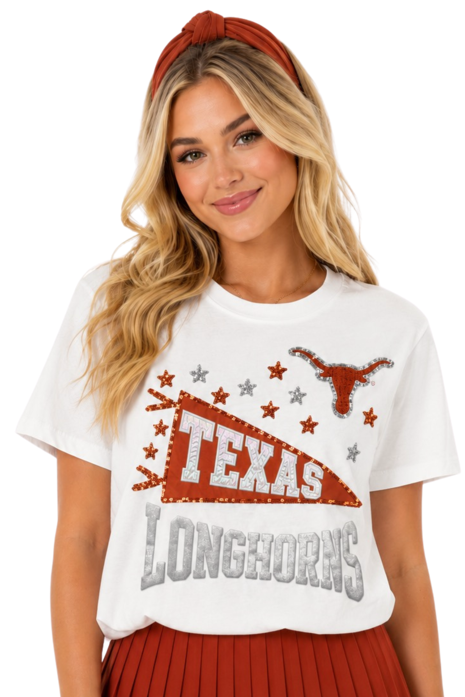 Texas Pennant Sparkle T-Shirt