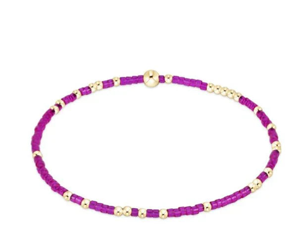 Hope Unwritten Fuchsia Beaded Bracelet