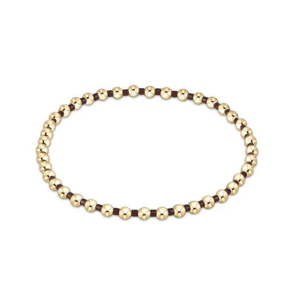 Hope Grateful Chocolate Beaded Bracelet