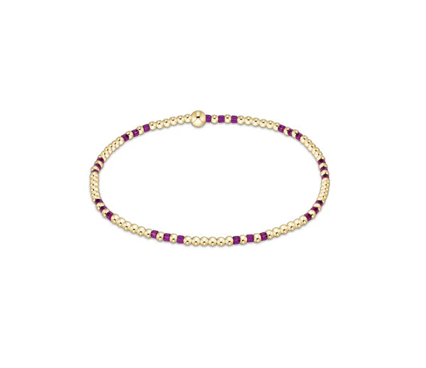 Hope Joy Fuchsia 2mm Bead Bracelet