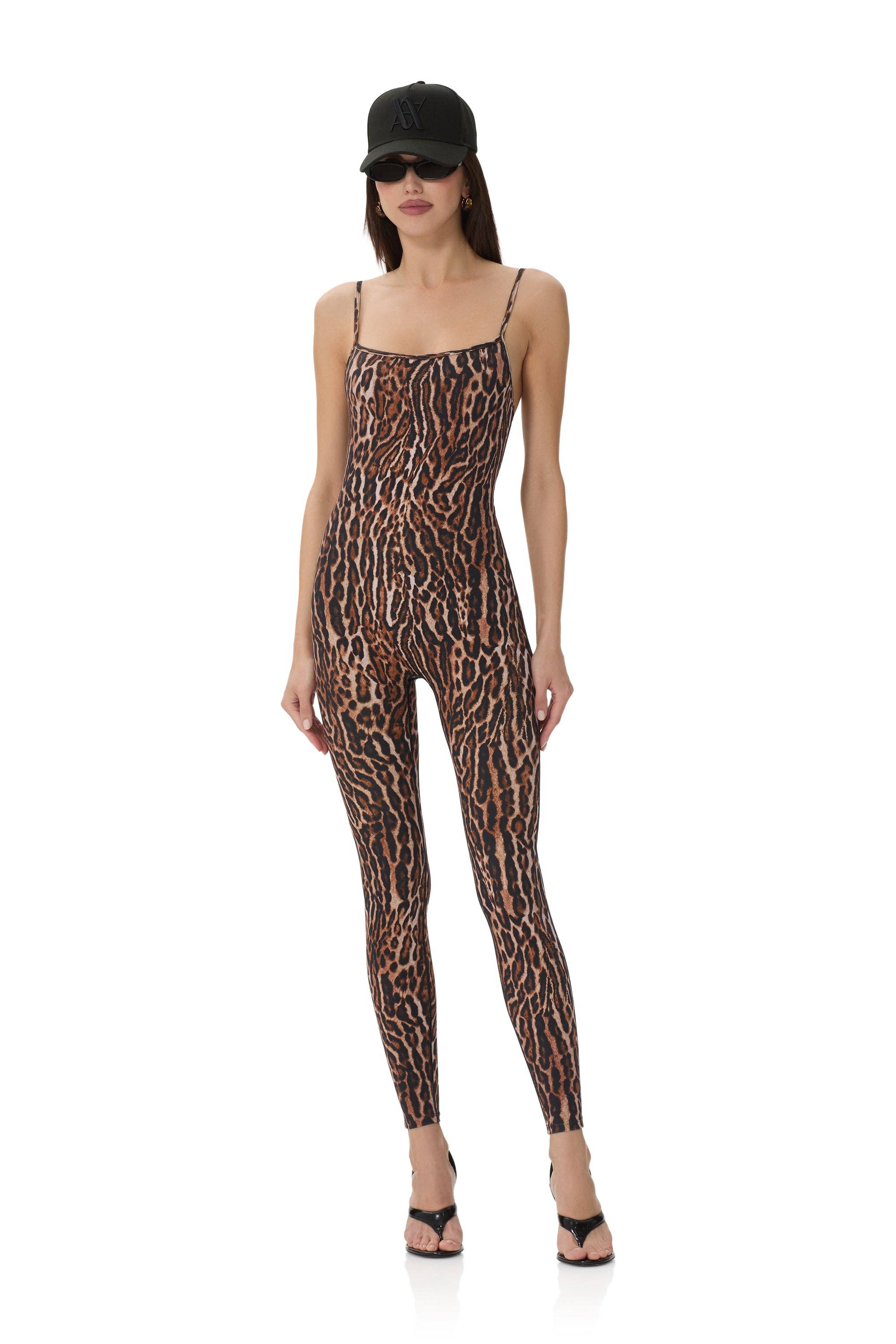 Opal Catsuit - Brushed Leopard