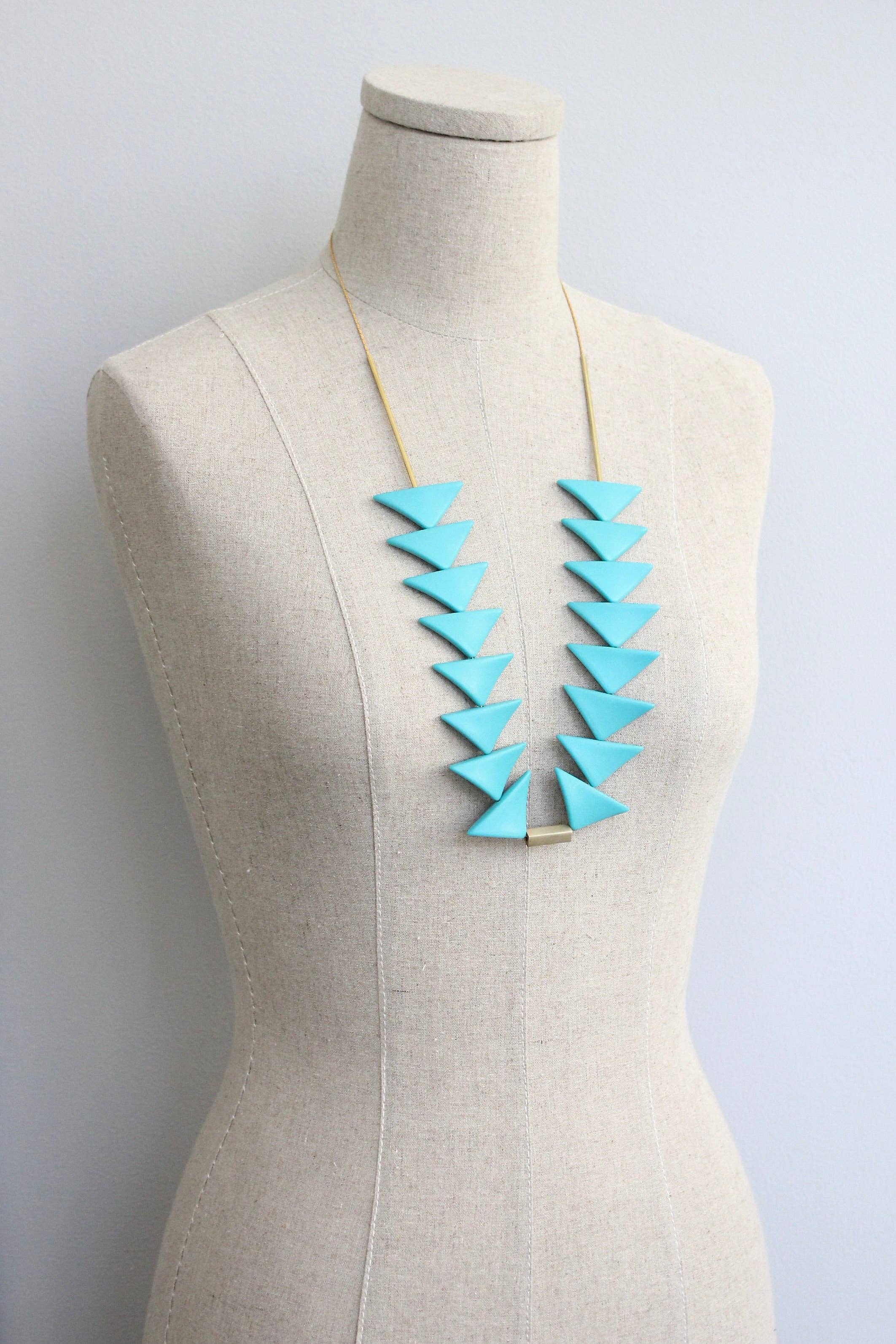 Turquoise Triangle Necklace