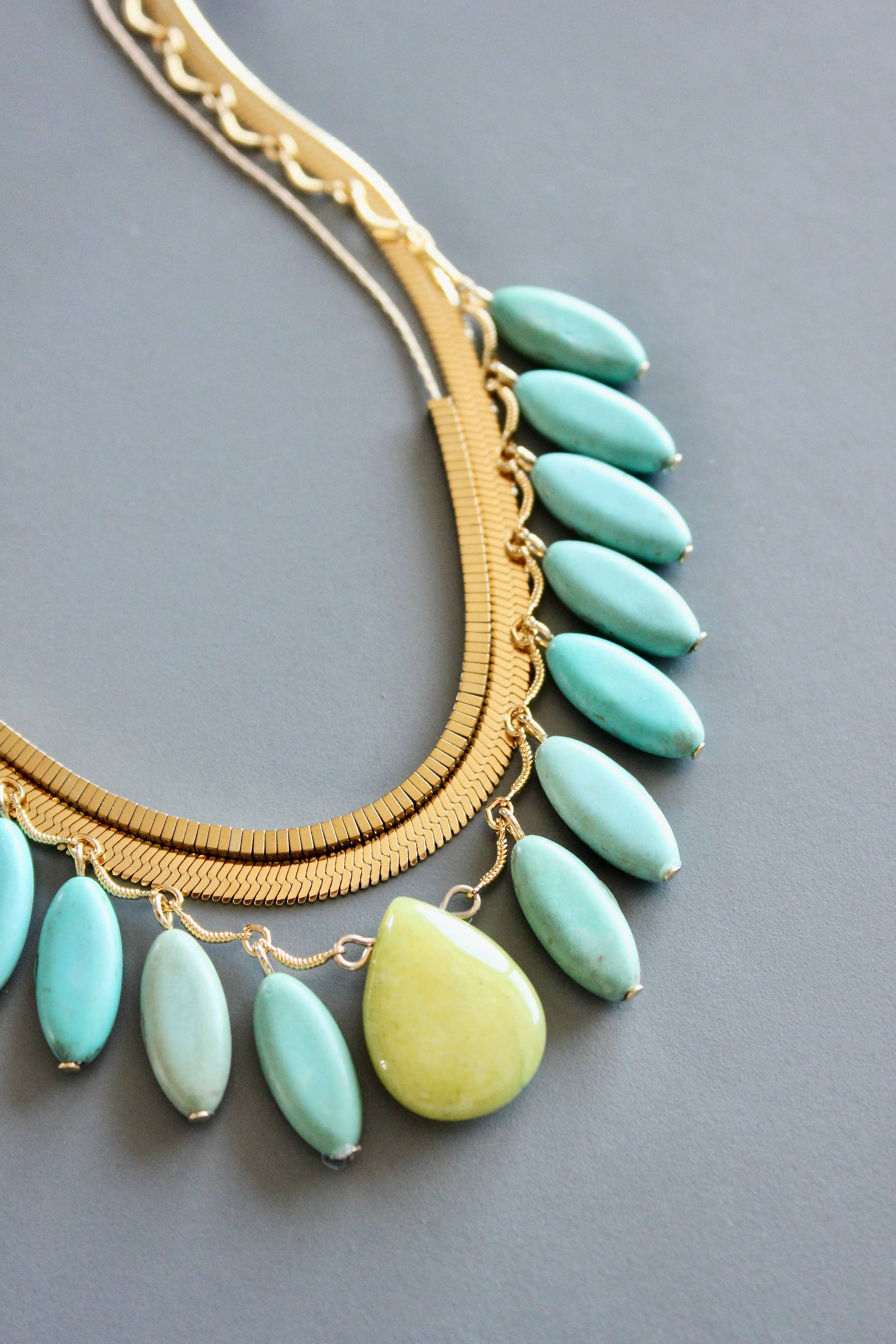 Triple Turquoise Necklace
