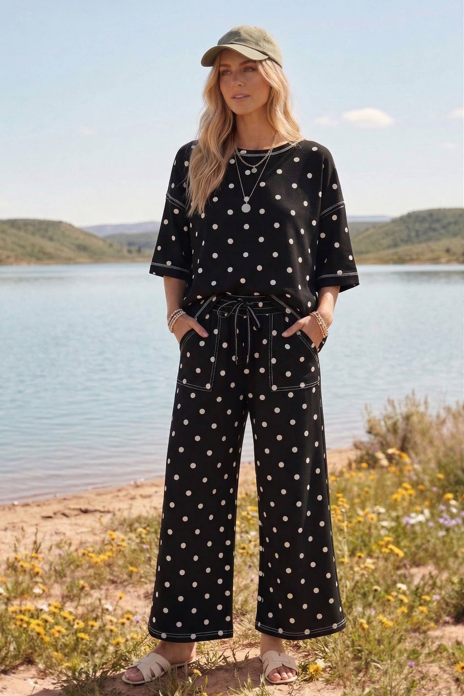 Scuba Polka Dot Short Sleeve Set