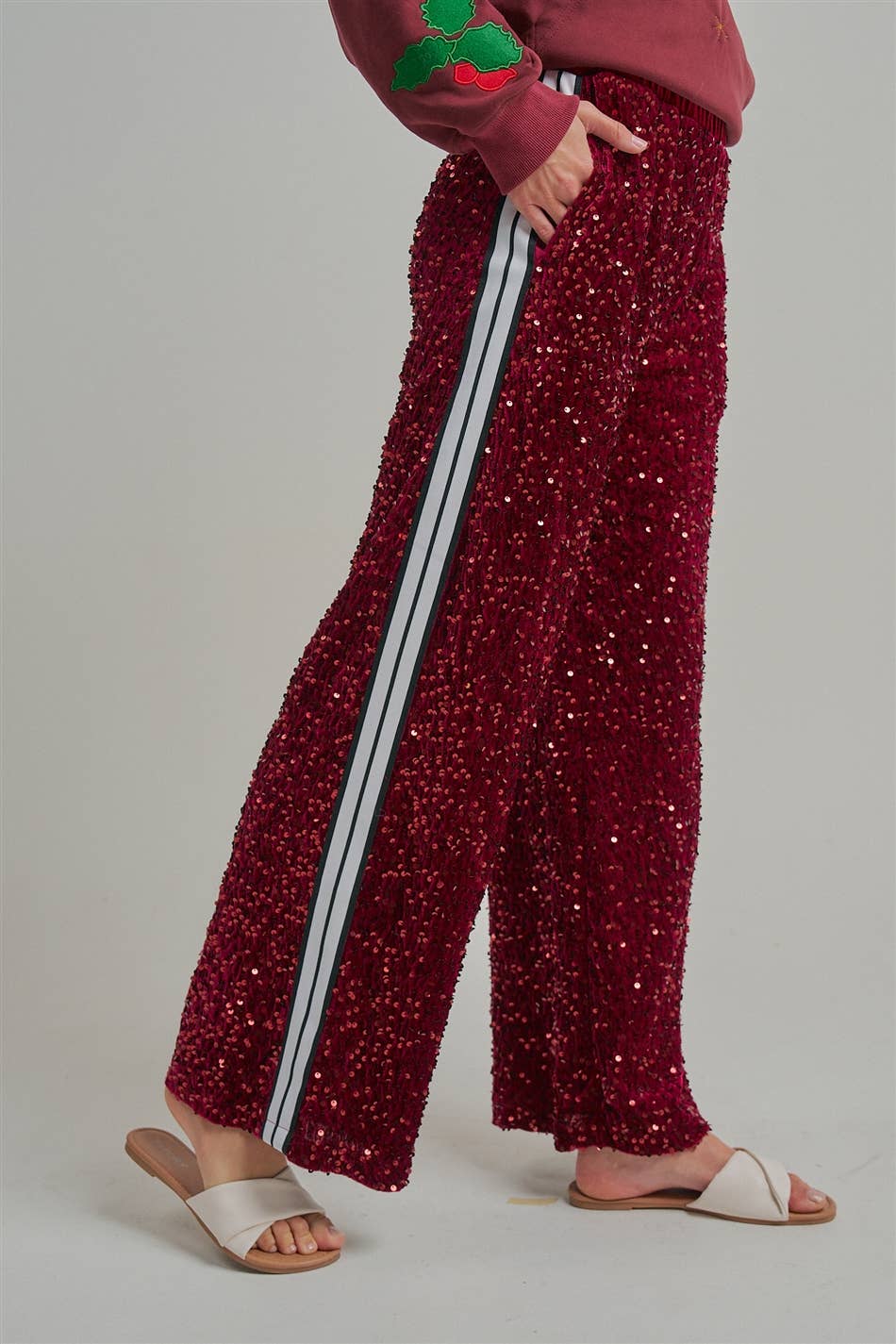 VELVET SEQUINS Pants- Assorted