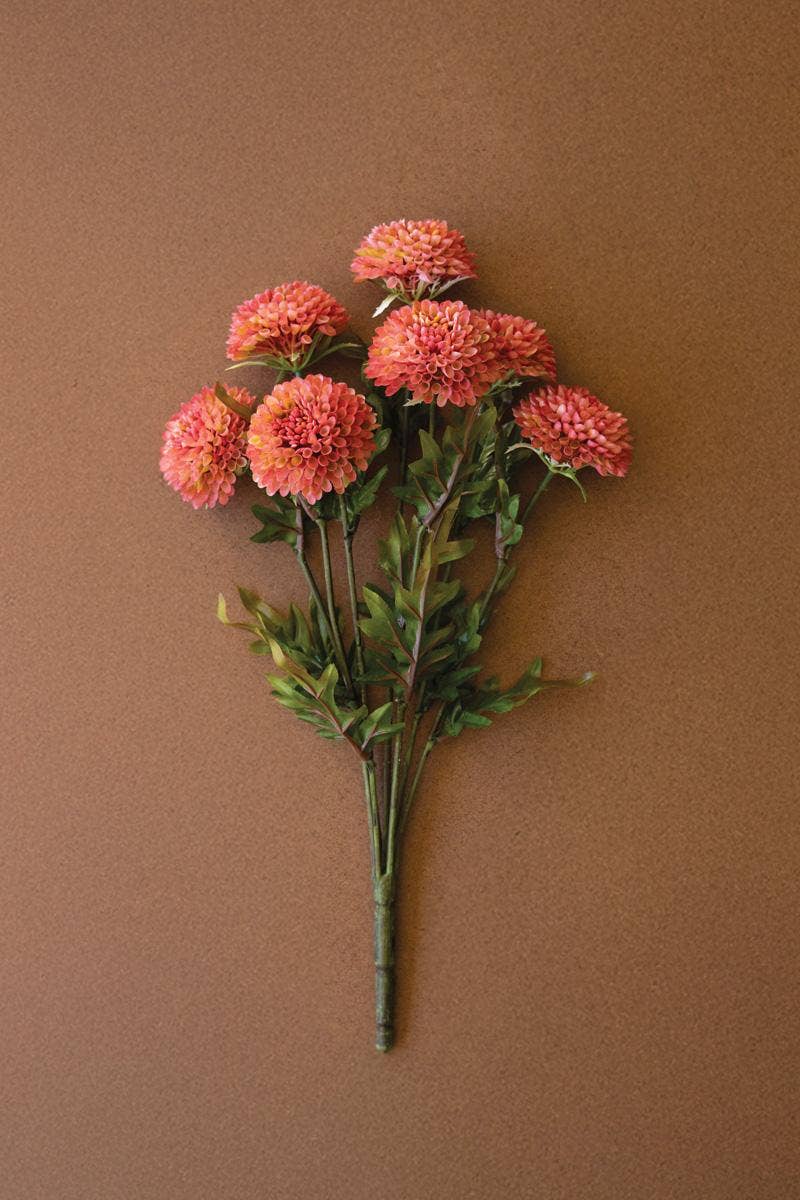 BUNDLE OF SEVEN  ARTIFICIAL DALHIAS - BLUSH