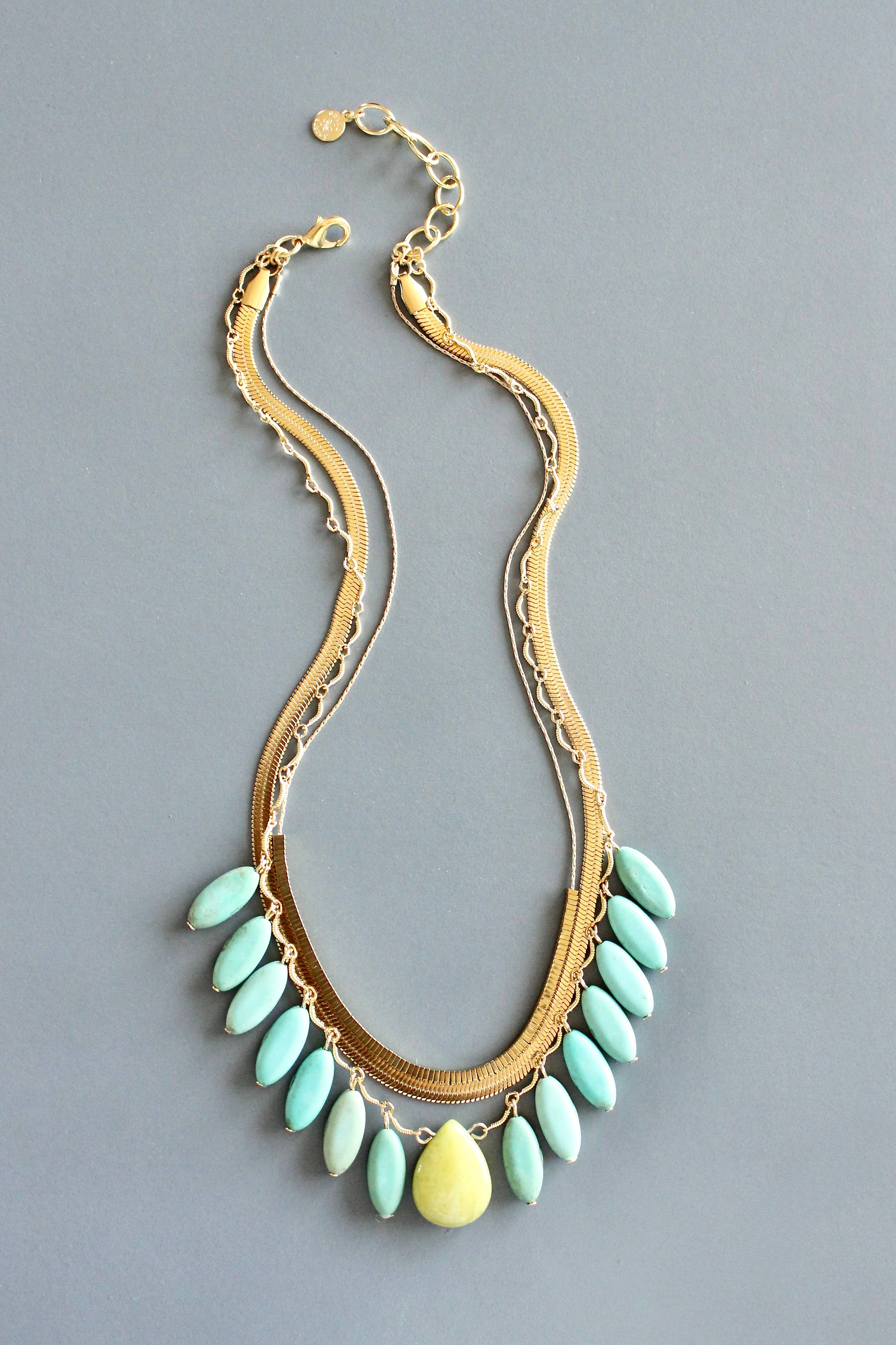 Triple Turquoise Necklace