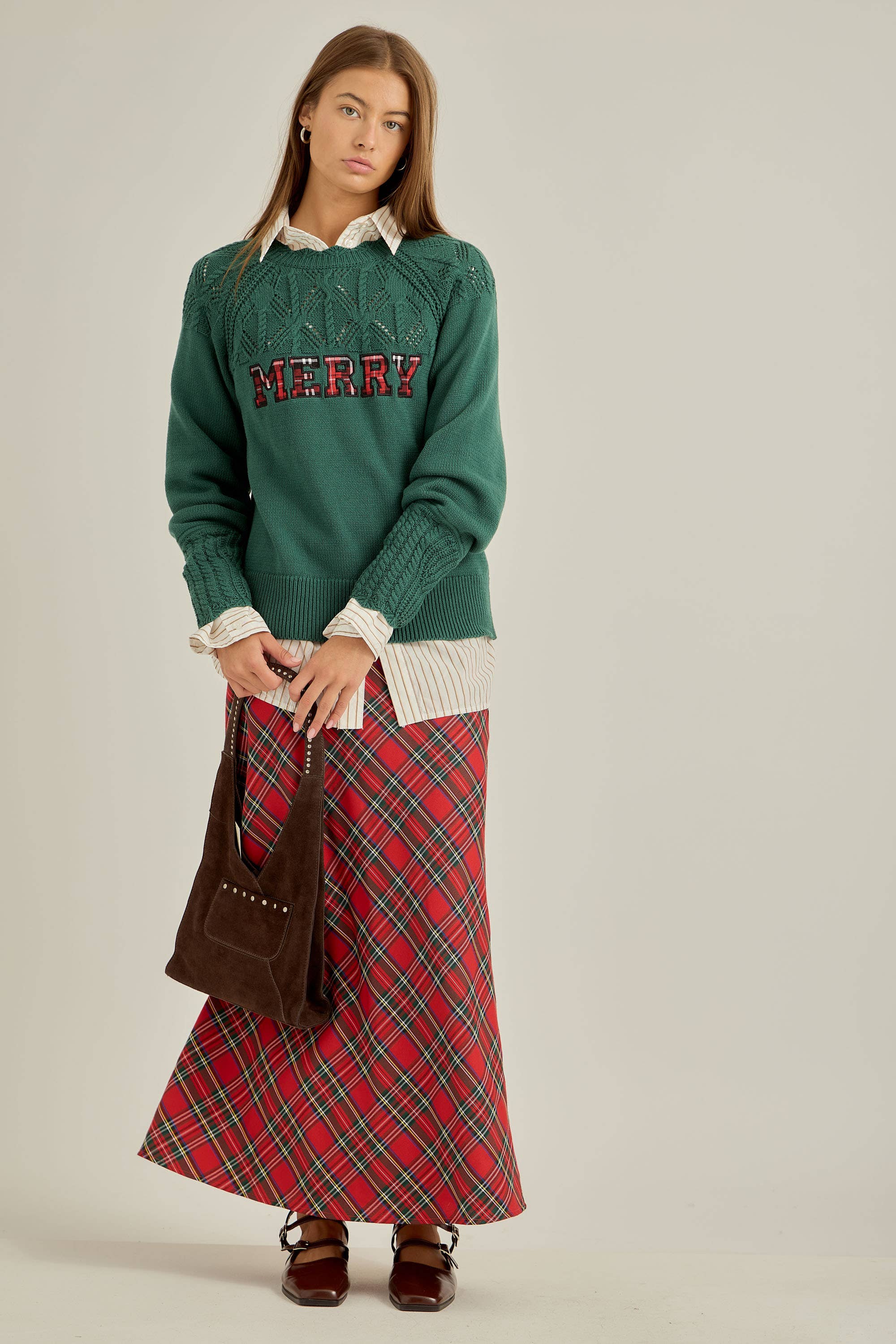 Holiday Plaid Skirt