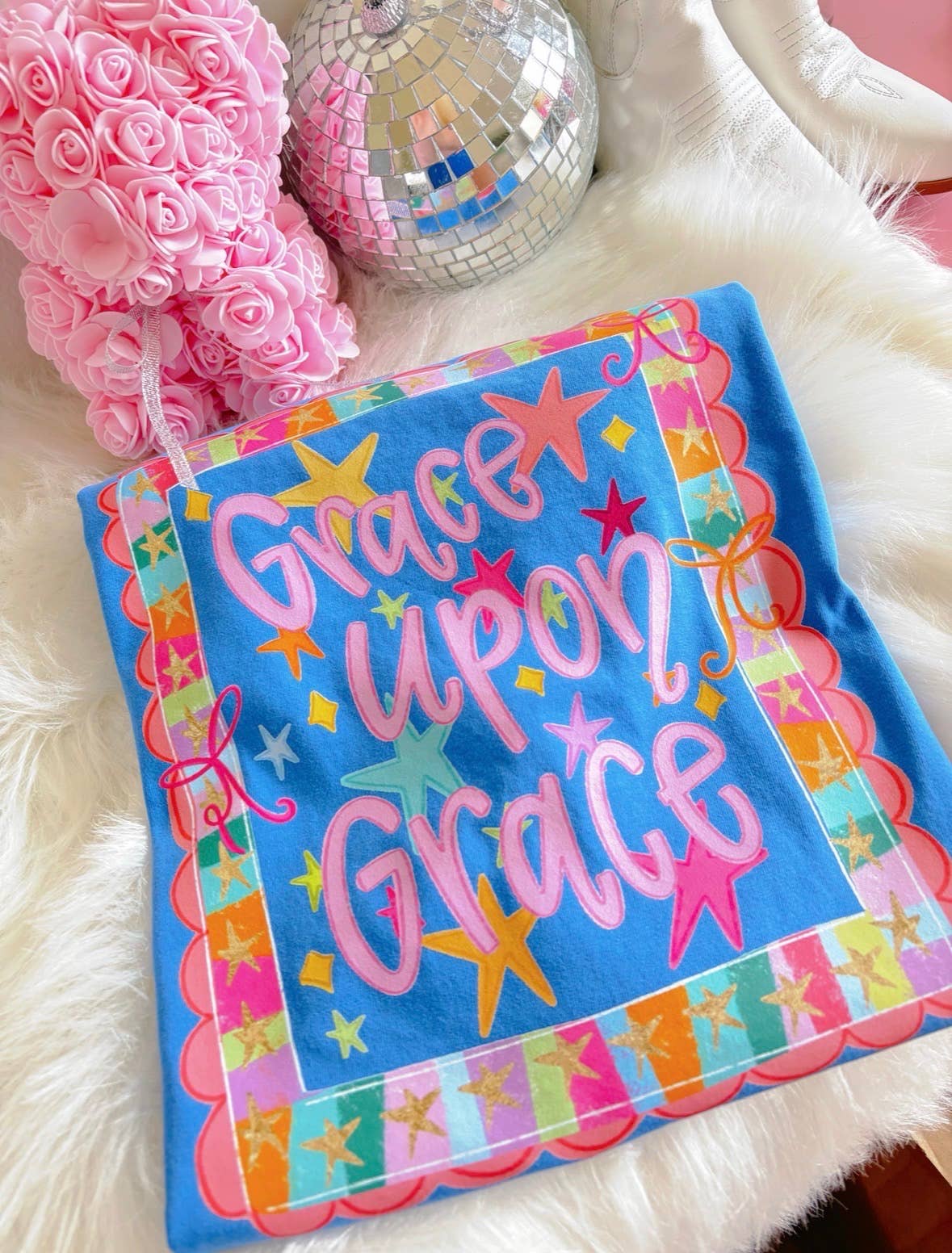 Grace Upon Grace Tee (Flo Blue)
