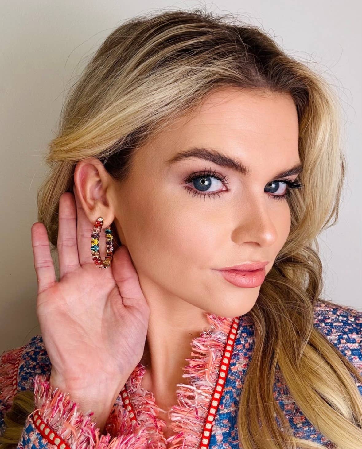 Sadie Jeweled Hoop Earrings