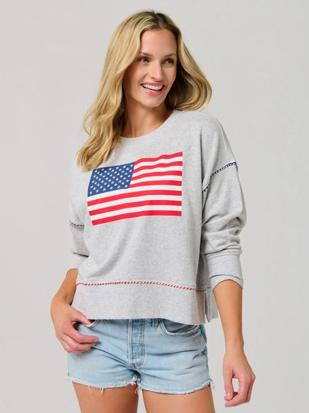 American Flag Sweatshirt