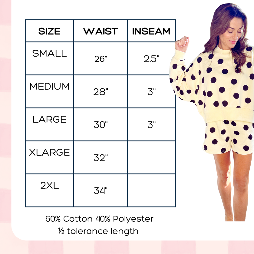 Blue Polka Dot Short