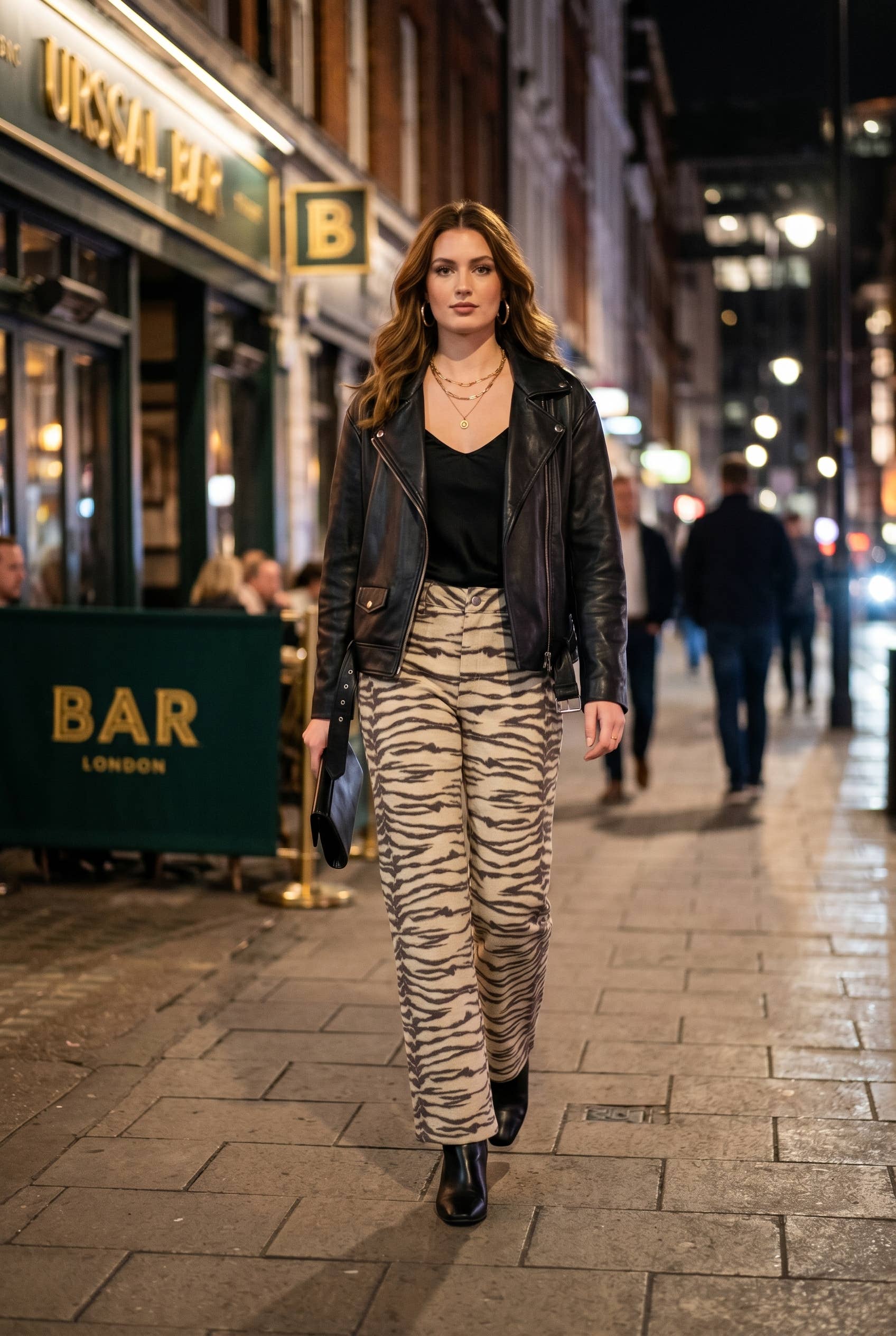Tiger Print Wide Leg