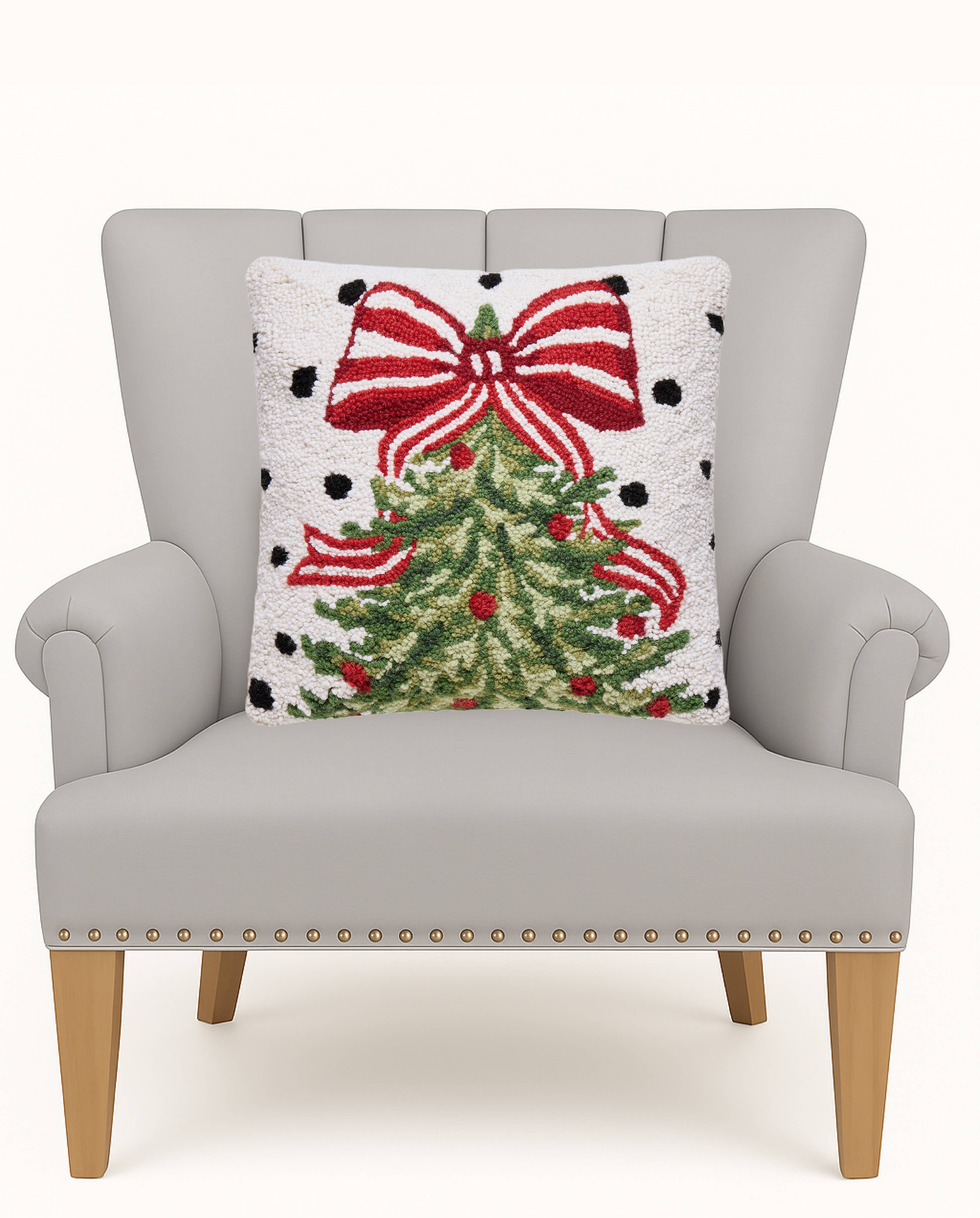 Polka Tree Hook Pillow
