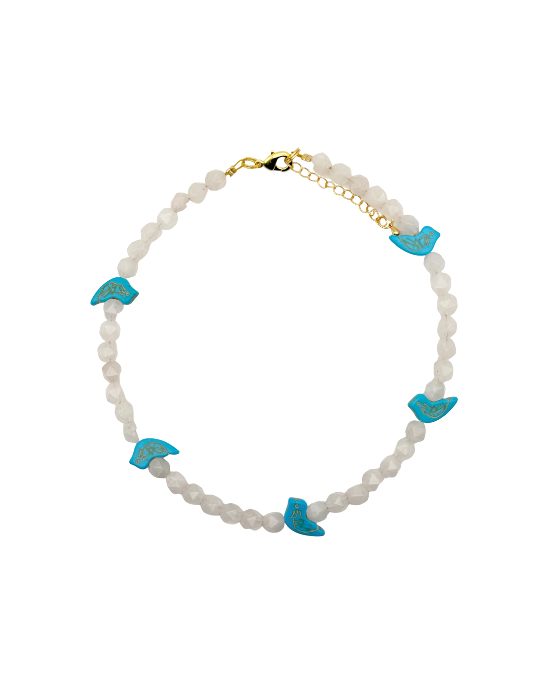 Rose Quartz 'For the Birds" Necklace