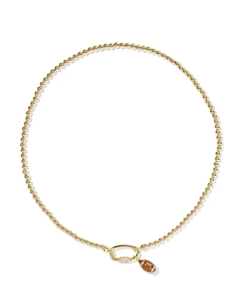 Football Gold Strand Necklace