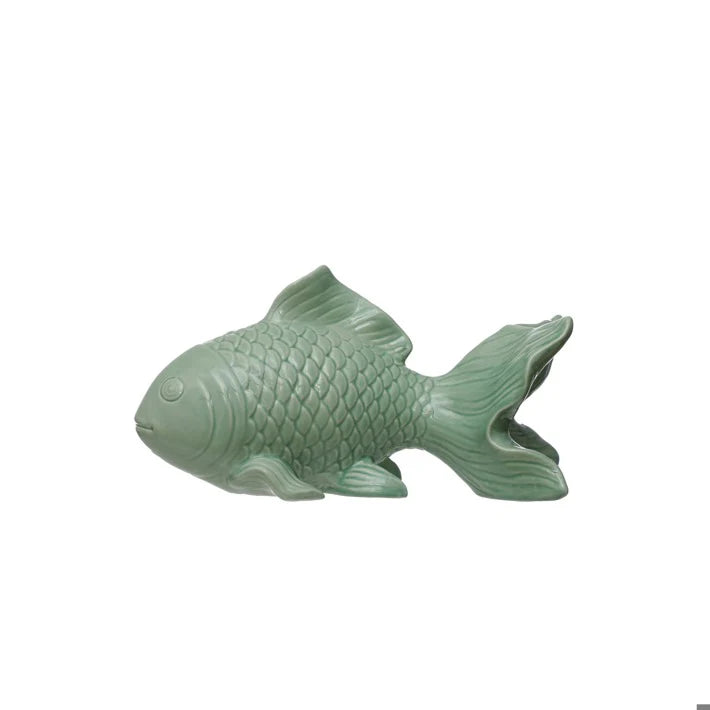 Green Fish Sculpture