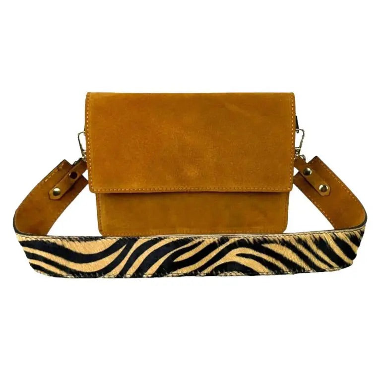 Zebra Strap Purse (Black, Pink, Yellow, Camel)