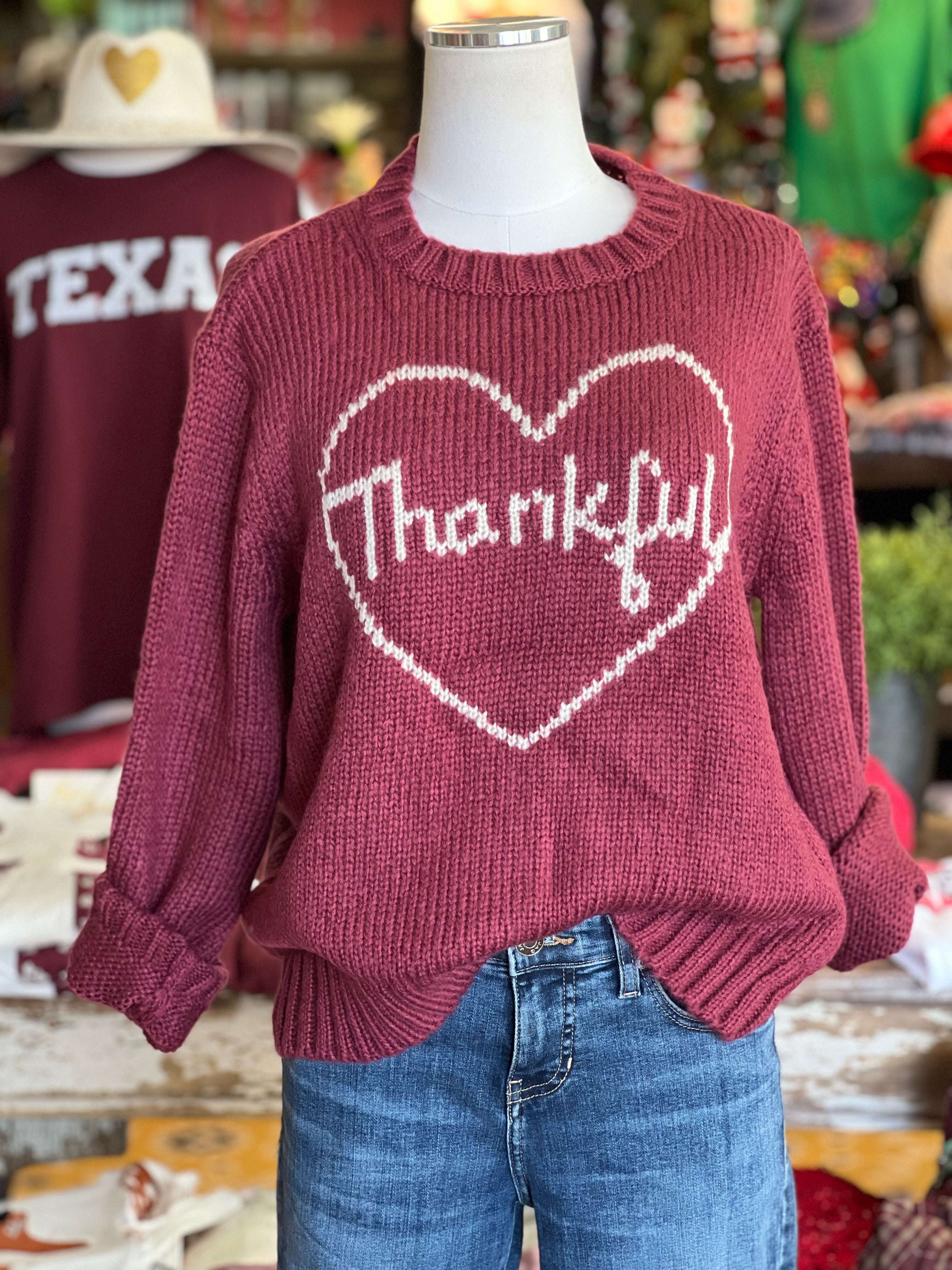 Thankful Heart Sweater