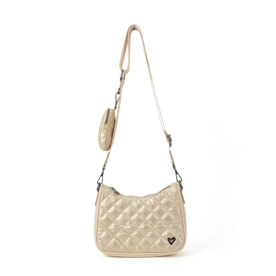 Quilted Crossbody (Champagne or Black)