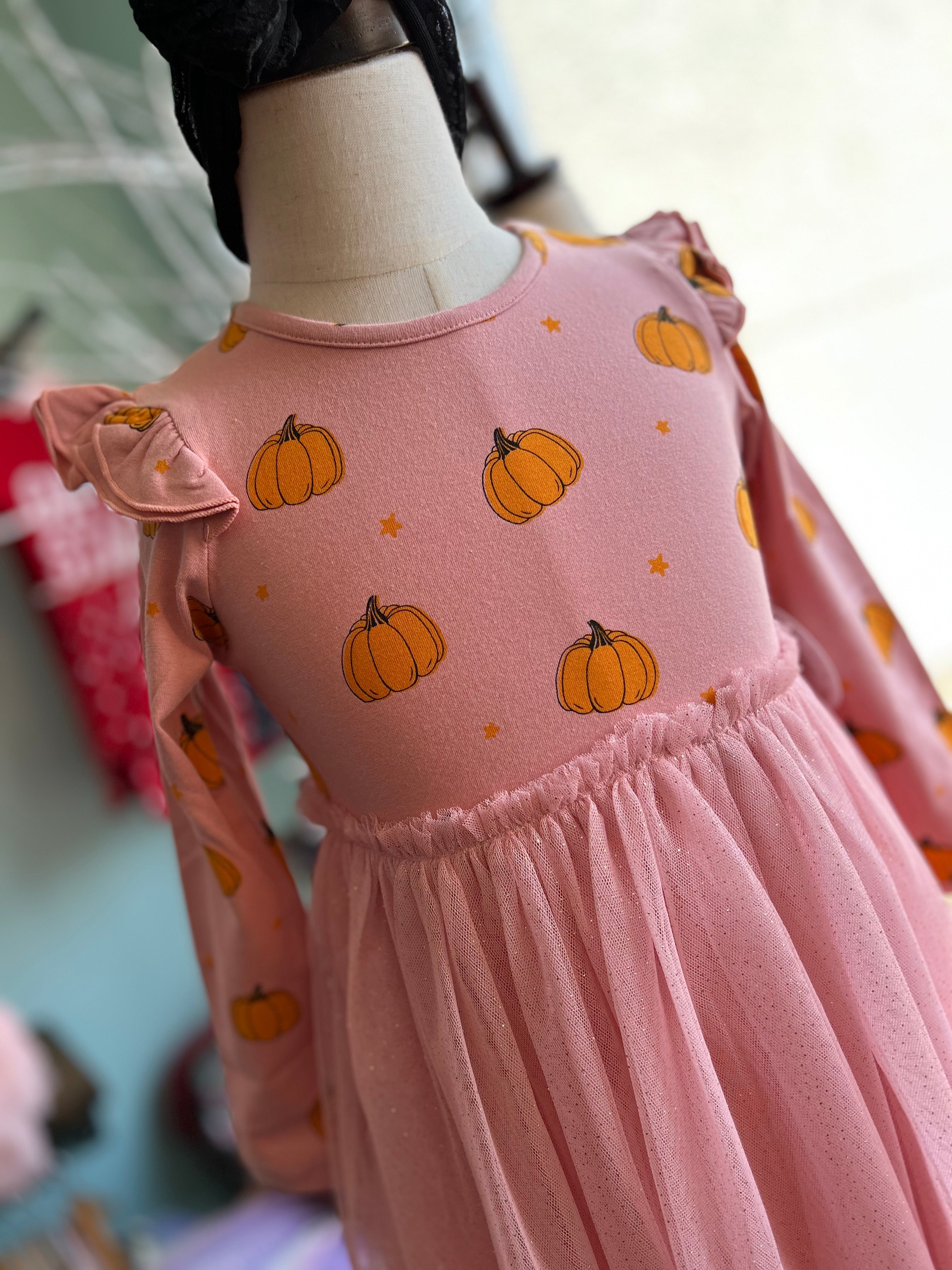 Girls Pumpkin Dress