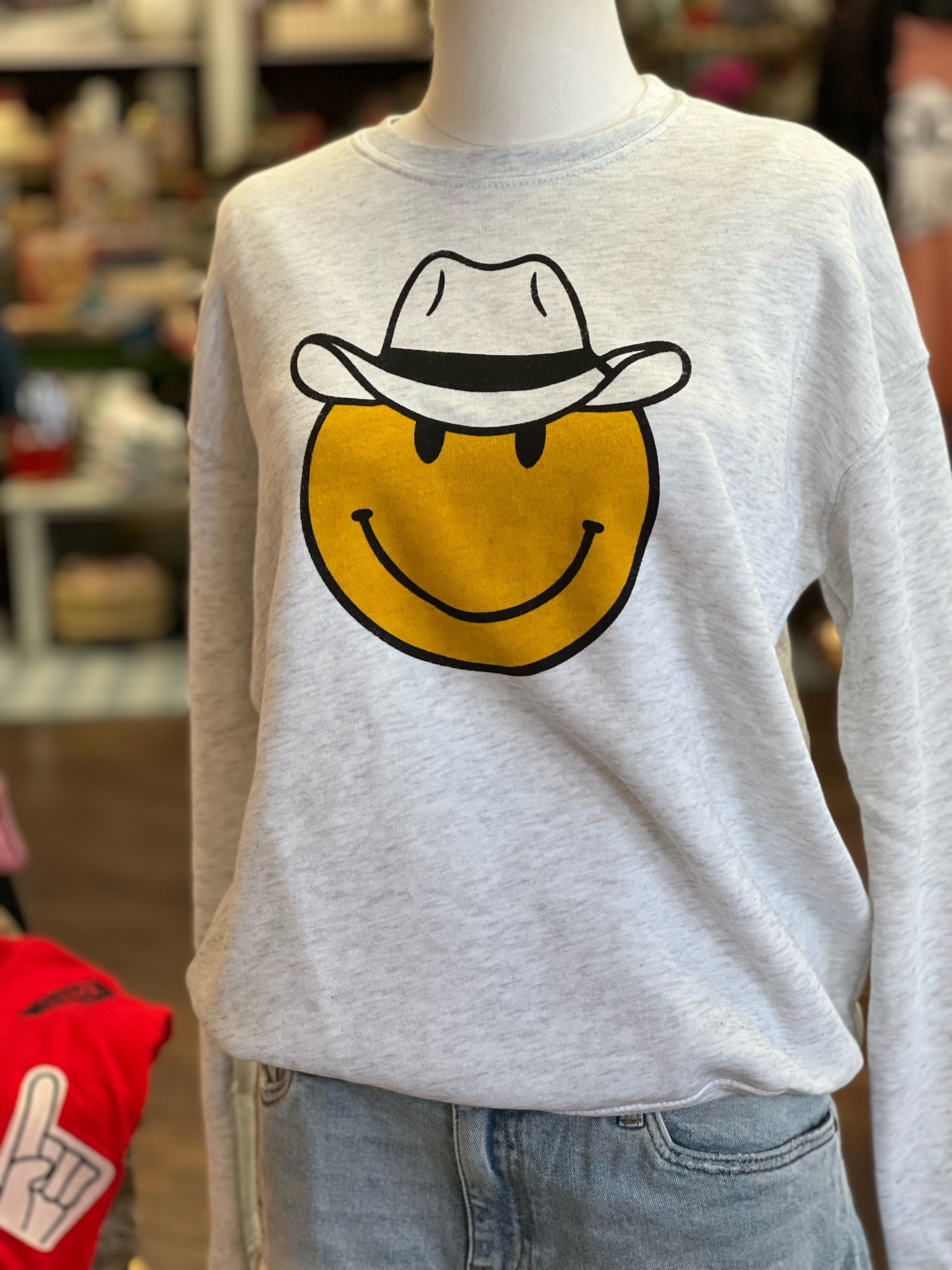 Cowboy Smiley Sweatshirt