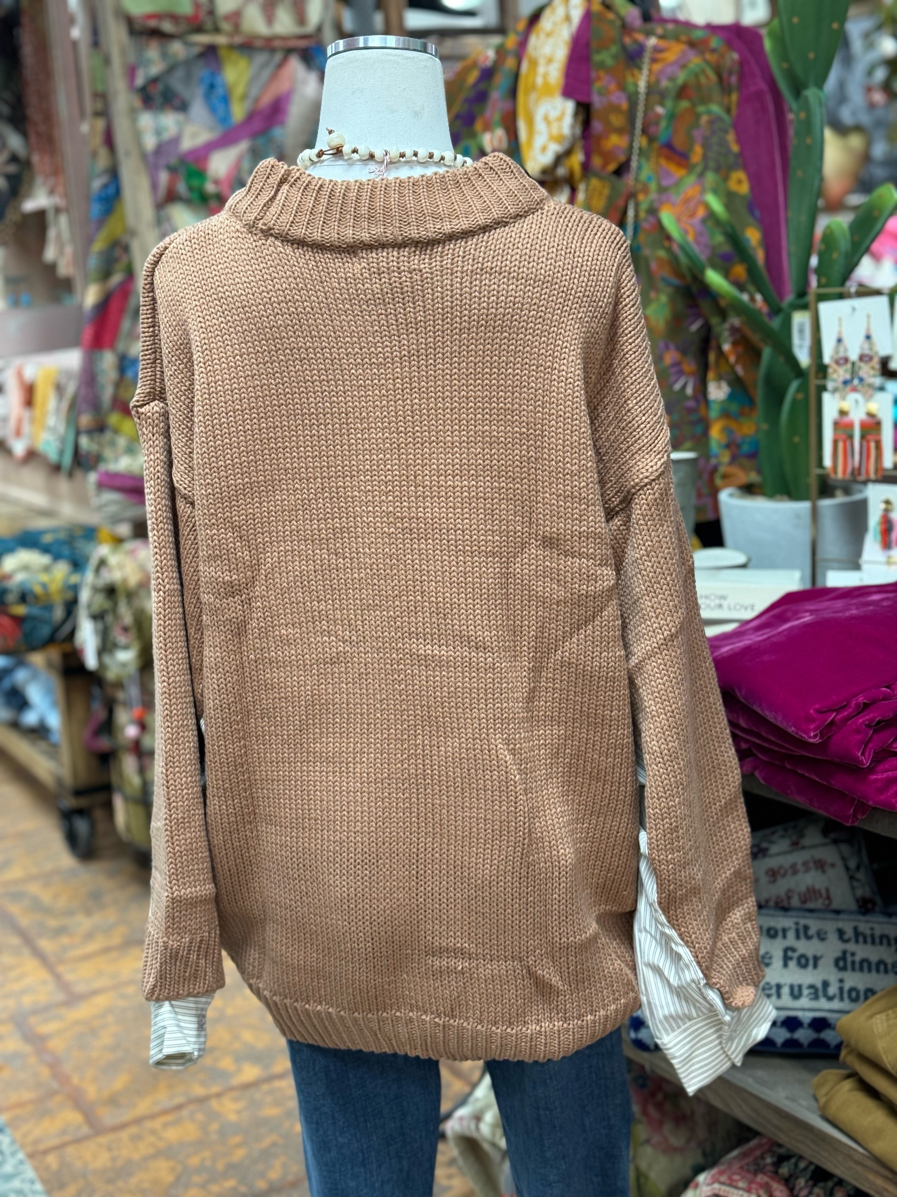 Smiley Sweater (Black or Toffee)