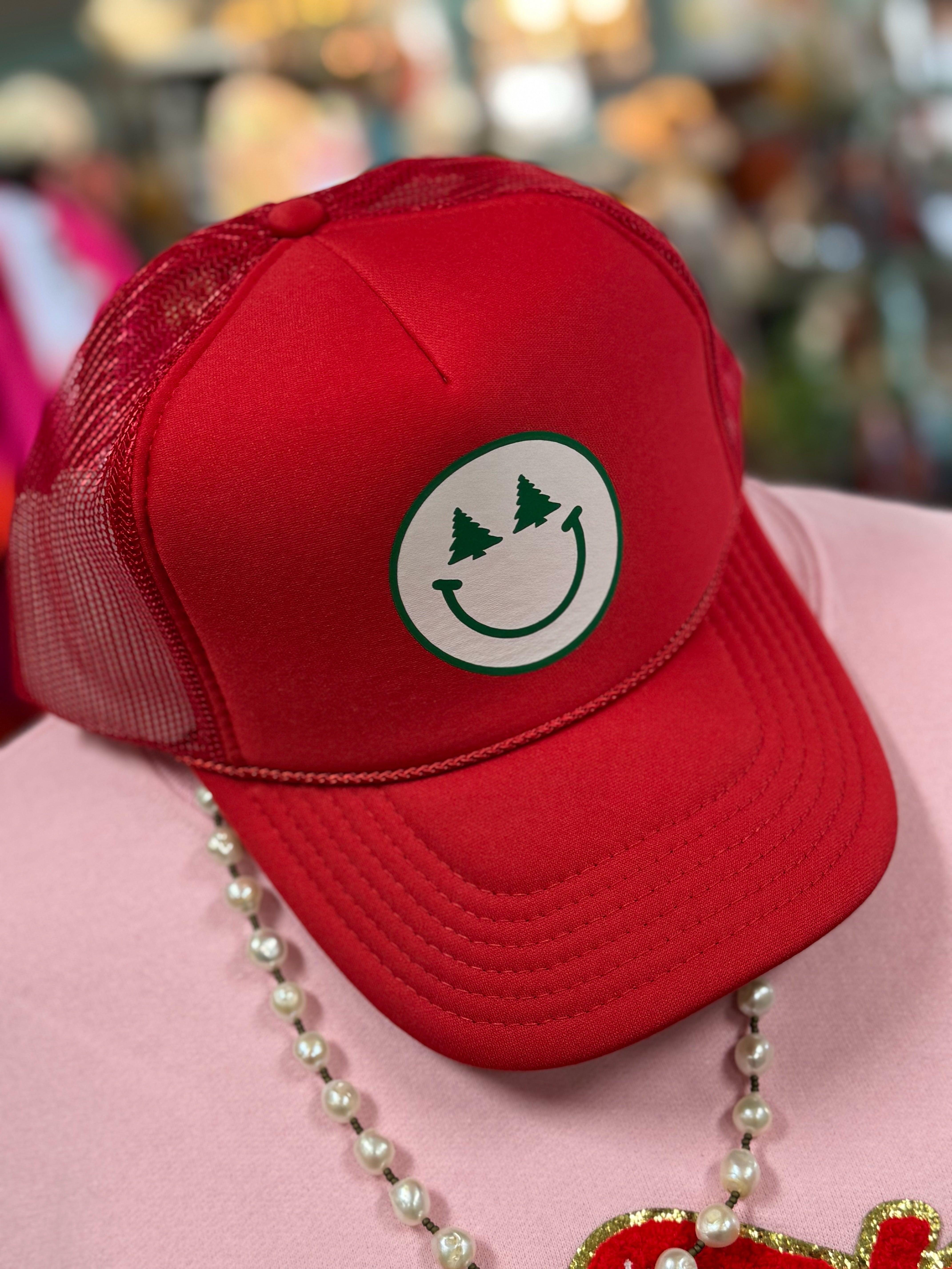 Smiley Tree Trucker Hat