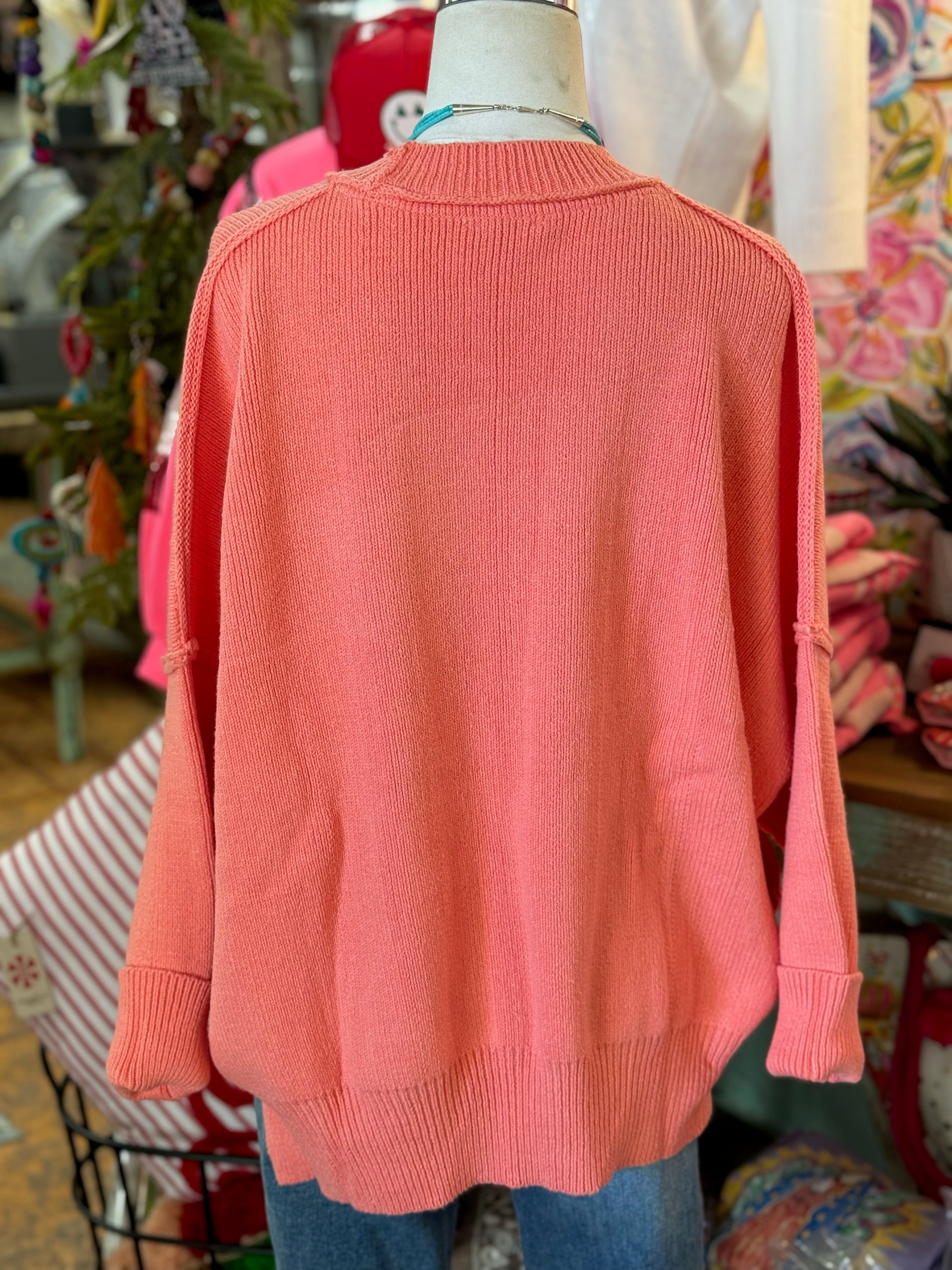 Chunky Coral Pullover