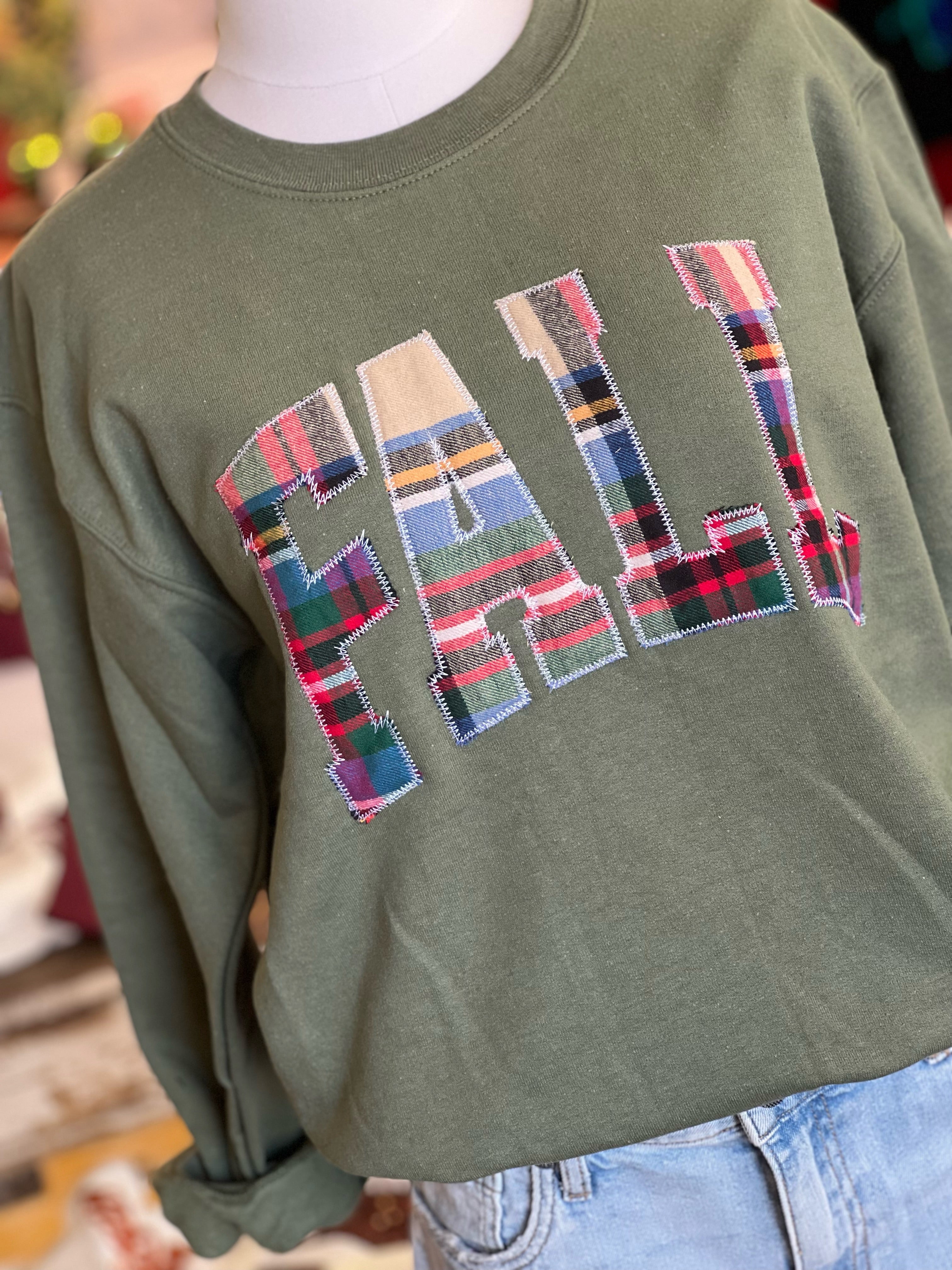 Plaid Fall Sweatshirt