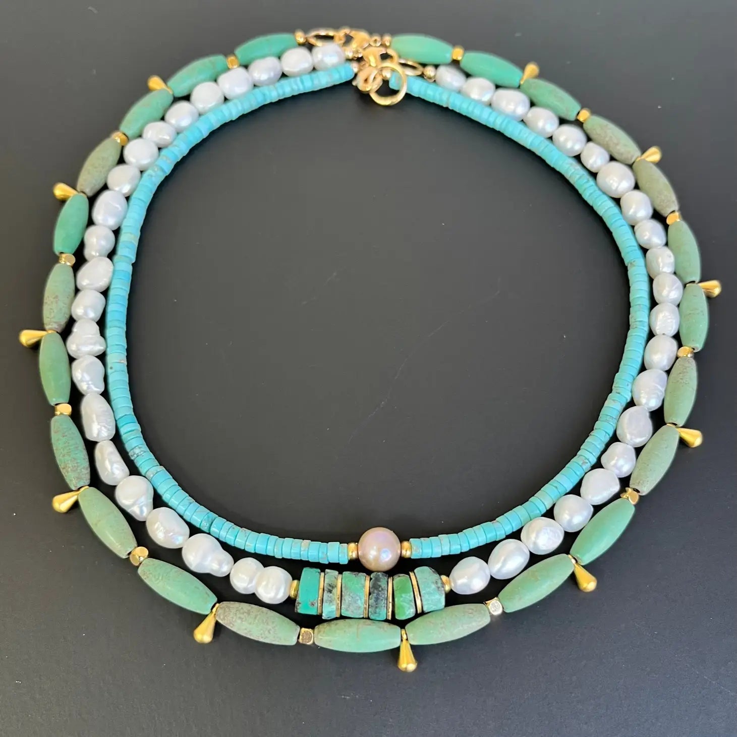 Turquoise pearl Necklace