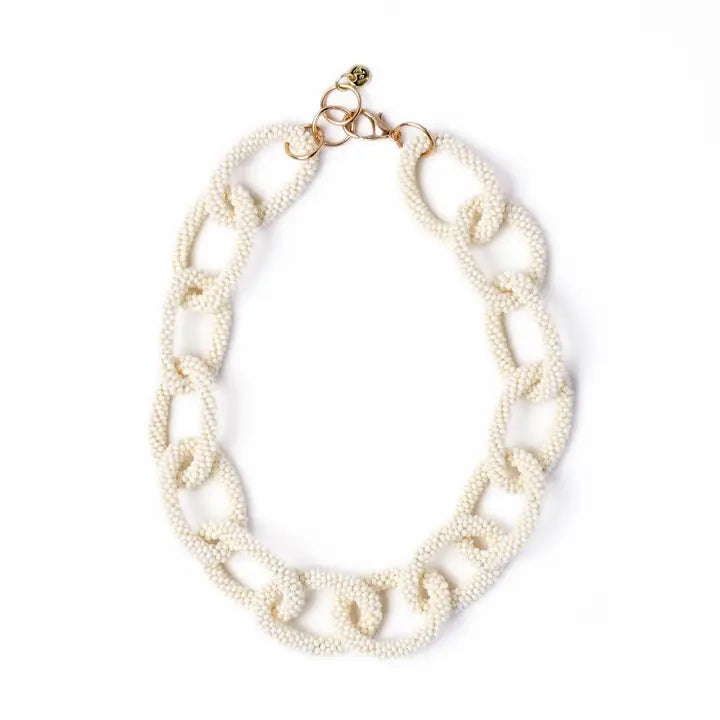 Jenna Chain Link Beaded Necklace